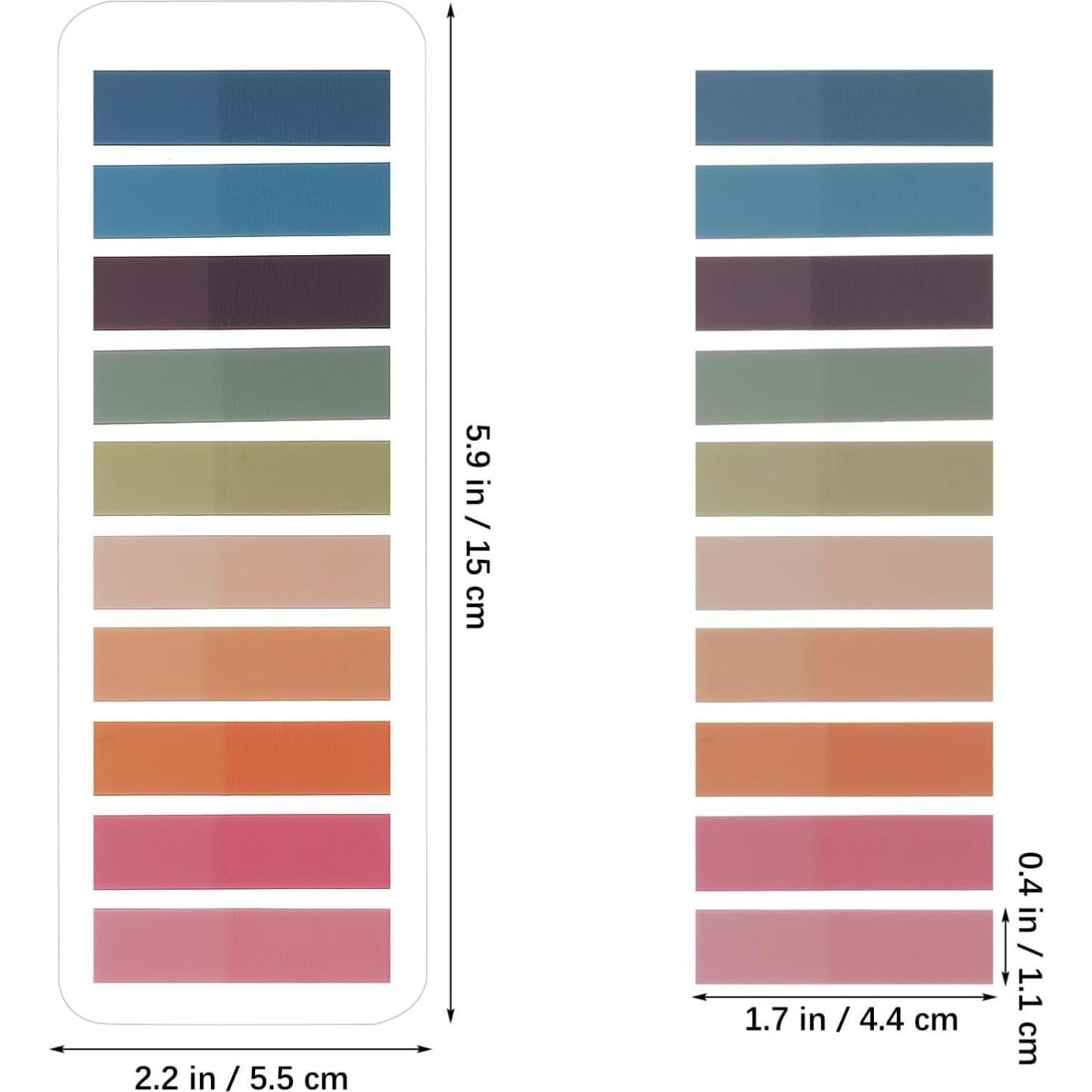 Etiquetas Adhesivas Reescribibles Lurrose 2400pcs Multicolor
