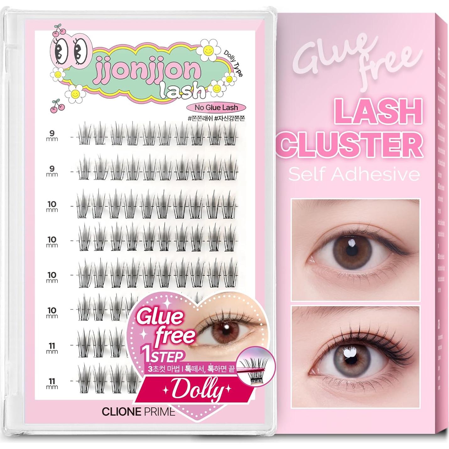 Pestañas Autoadhesivas Wispy Dolly Look - Reutilizables 14x8.3cm