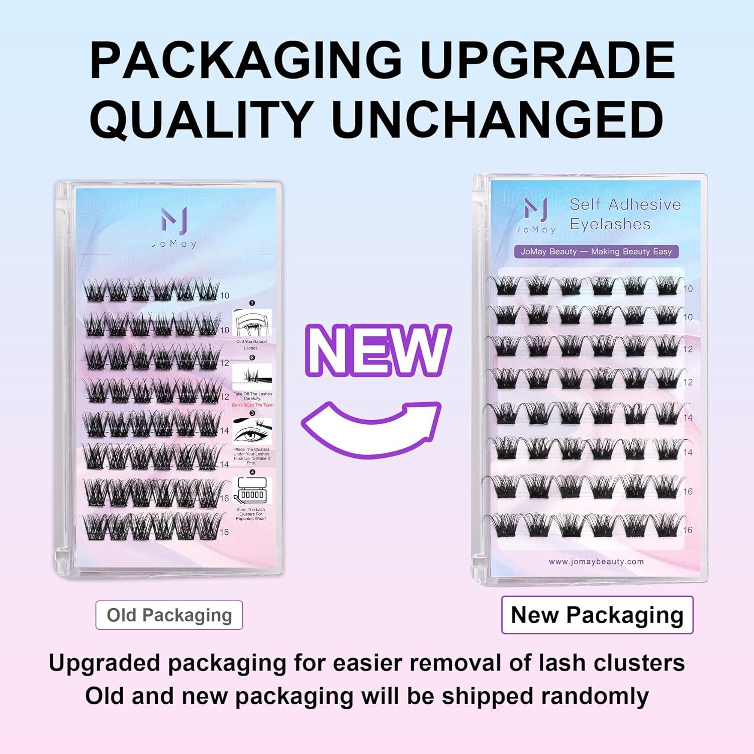 Kit de Pestañas Autoadhesivas JoMay 48PCS 10-16mm DIY