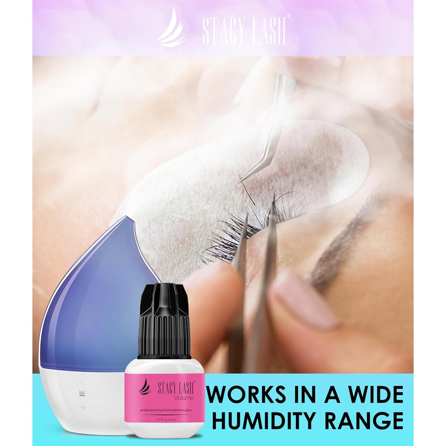 Pegamento para Pestañas Stacy Lash 5ml - Secado 3-4s, 6 Semanas