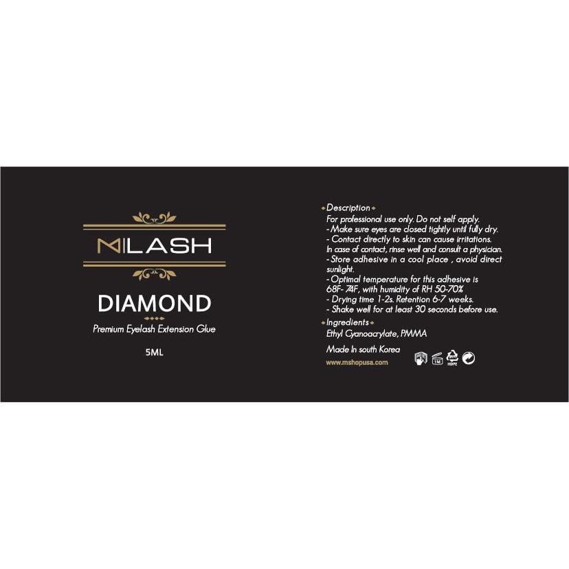 M|LASH Pegamento para Pestañas 5ml - Adhesivo Profesional 6-7 Semanas