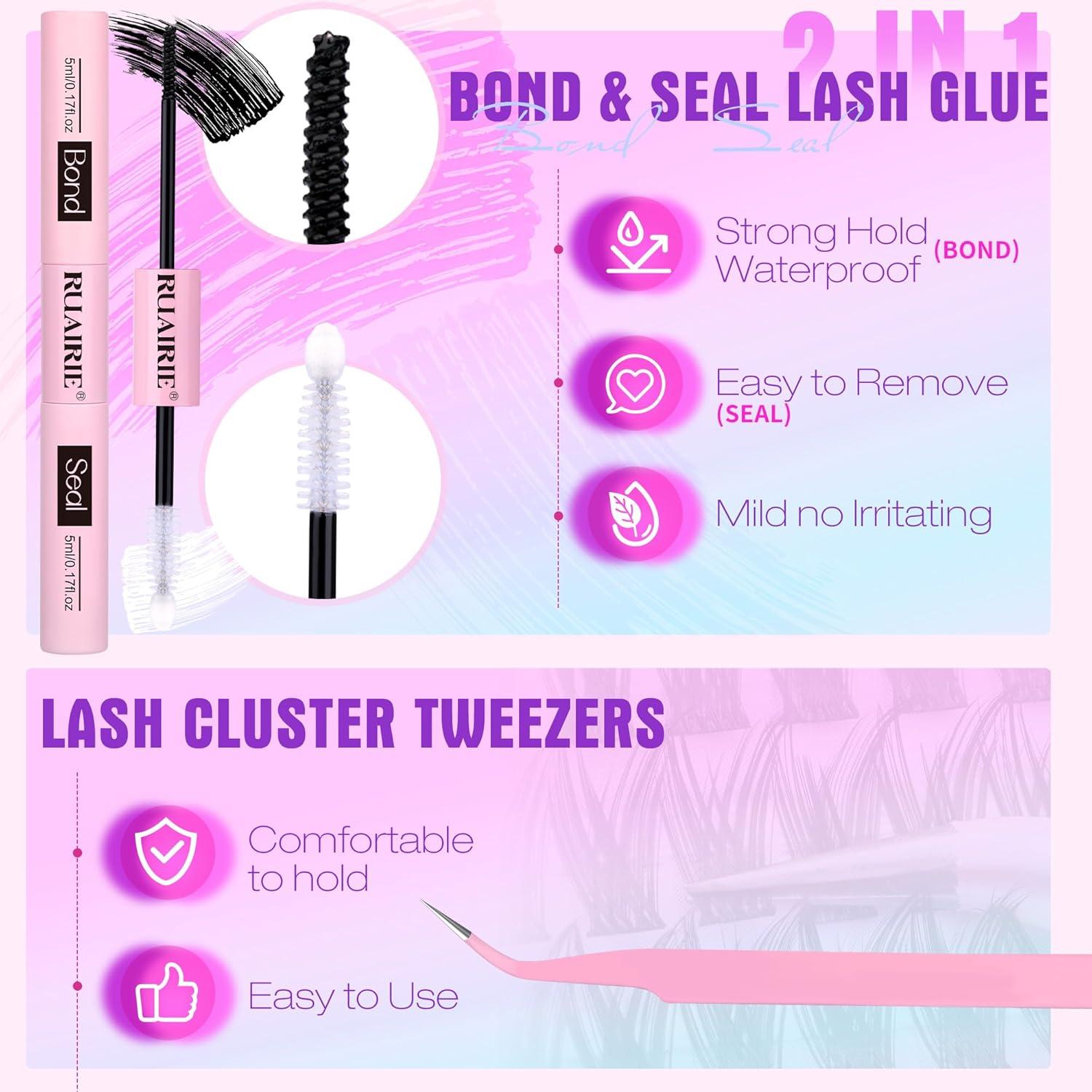 Kit de Pestañas Wispy Ruairie 200pcs 6-16MM Naturales