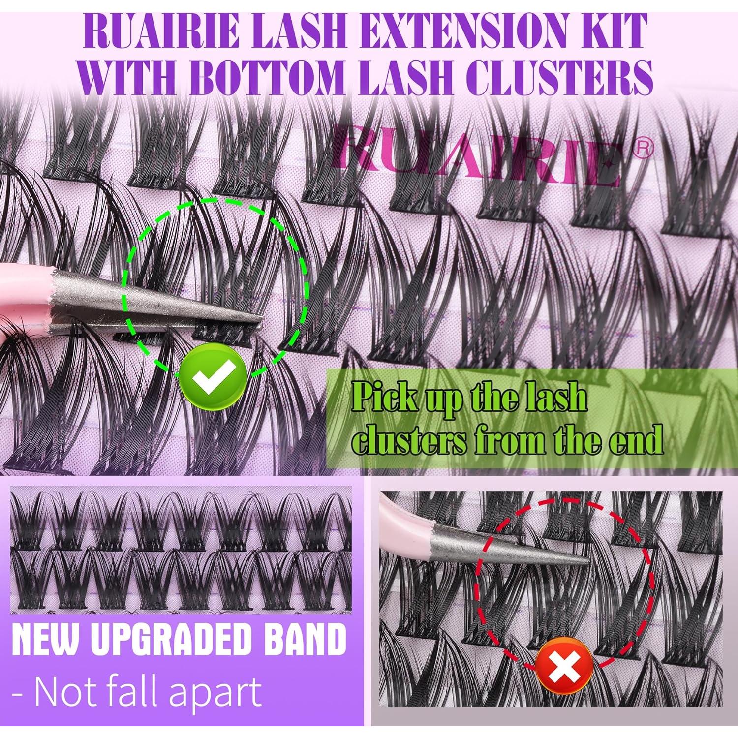 Kit de Pestañas Wispy Ruairie 200pcs 6-16MM Naturales