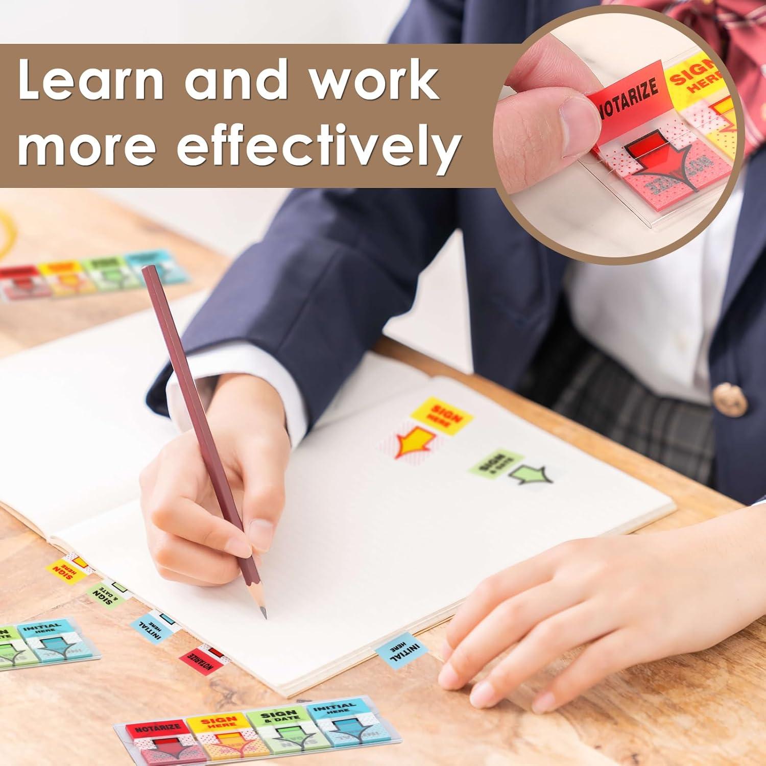 800 Etiquetas Adhesivas Plásticas BXUYAOXMC 4 Colores