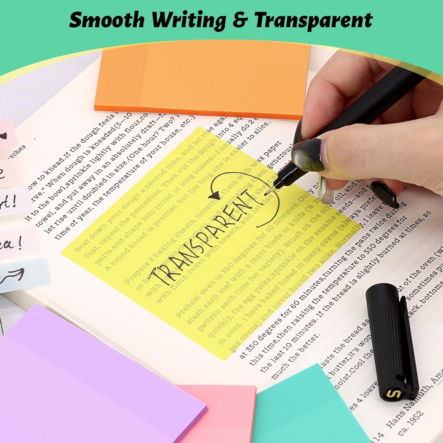 Notas Adhesivas Transparentes SYMDROMIA 7.62cm 800 Hojas