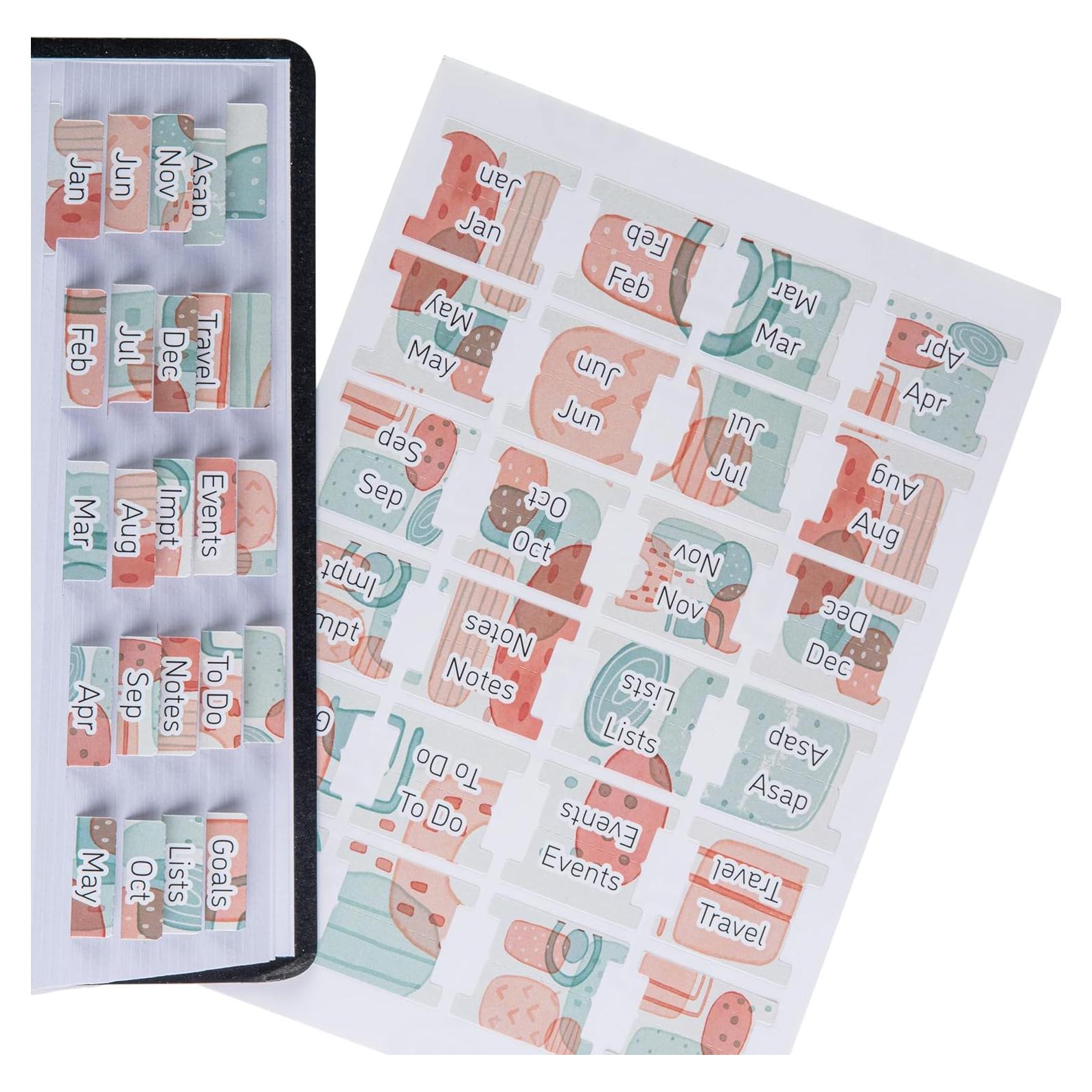 Planificador Laminado DiverseBee - 24 Pestañas Geométricas