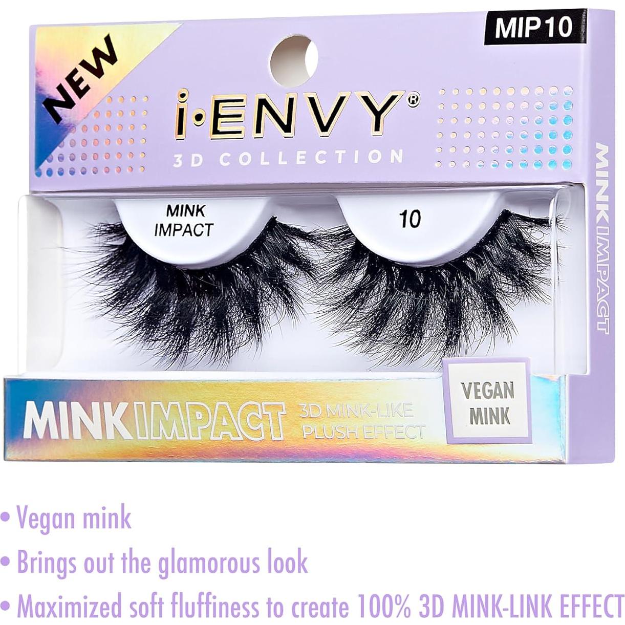 Pestañas Postizas 3D Veganas i-Envy Natural a Dramático (10)