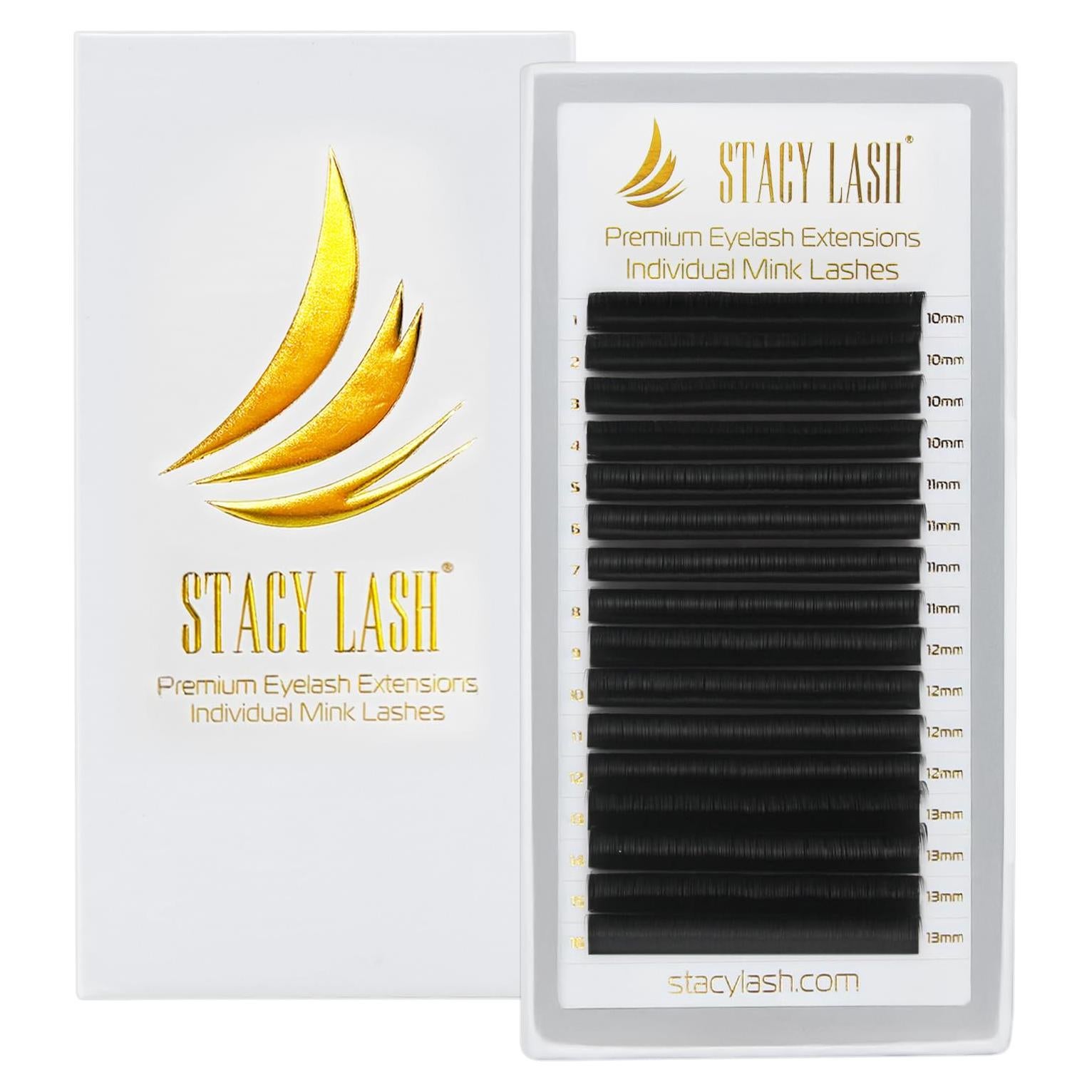 Pestañas Individuales Semi Permanentes Stacy Lash D Curl 0.10mm