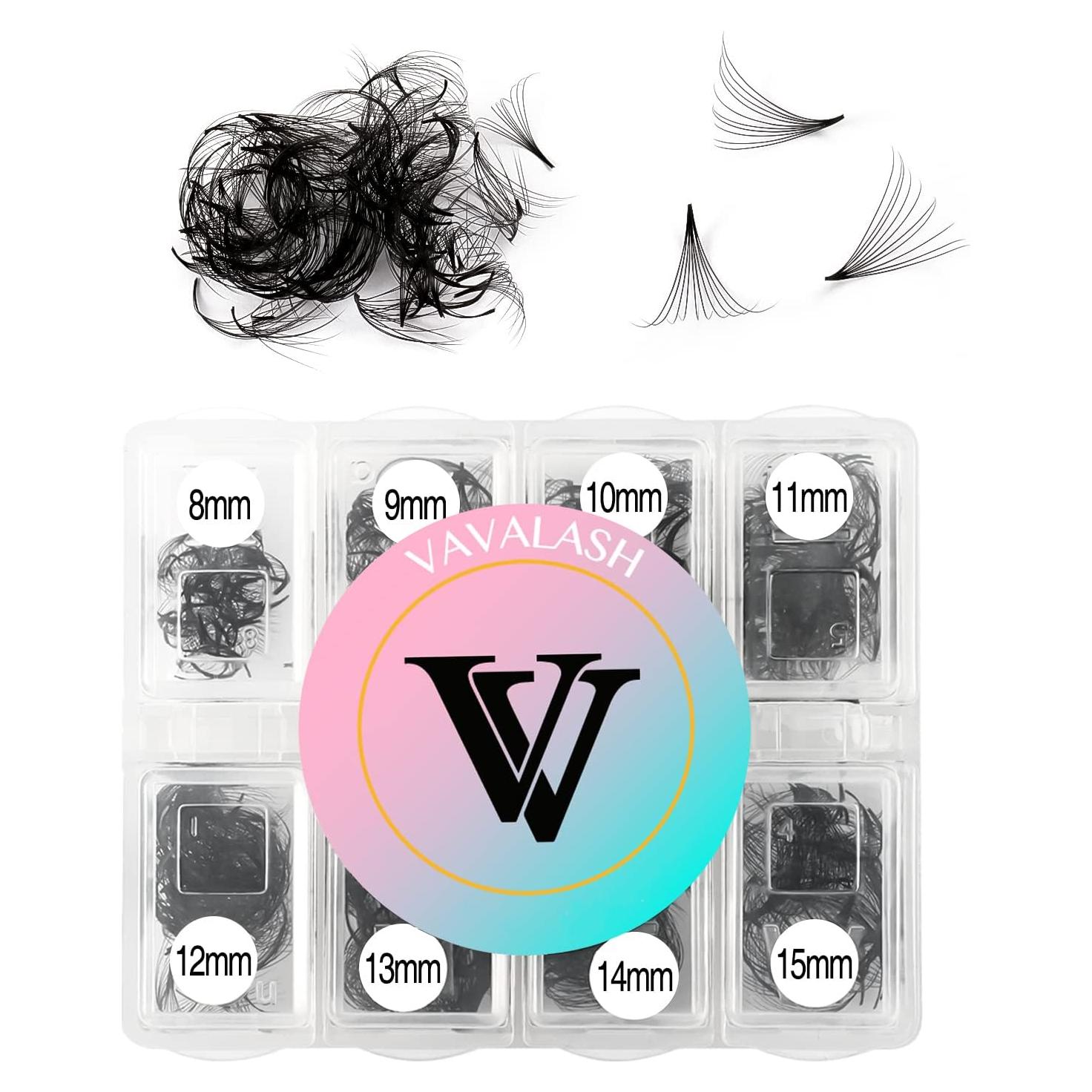 Ventiladores de Pestañas Premontados VAVALASH 600 Unidades 8-15mm