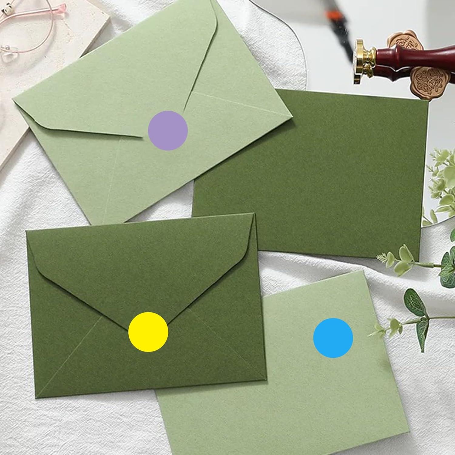 Etiquetas Redondas Autoadhesivas Yeachlaing 1.9 cm 2400 Piezas