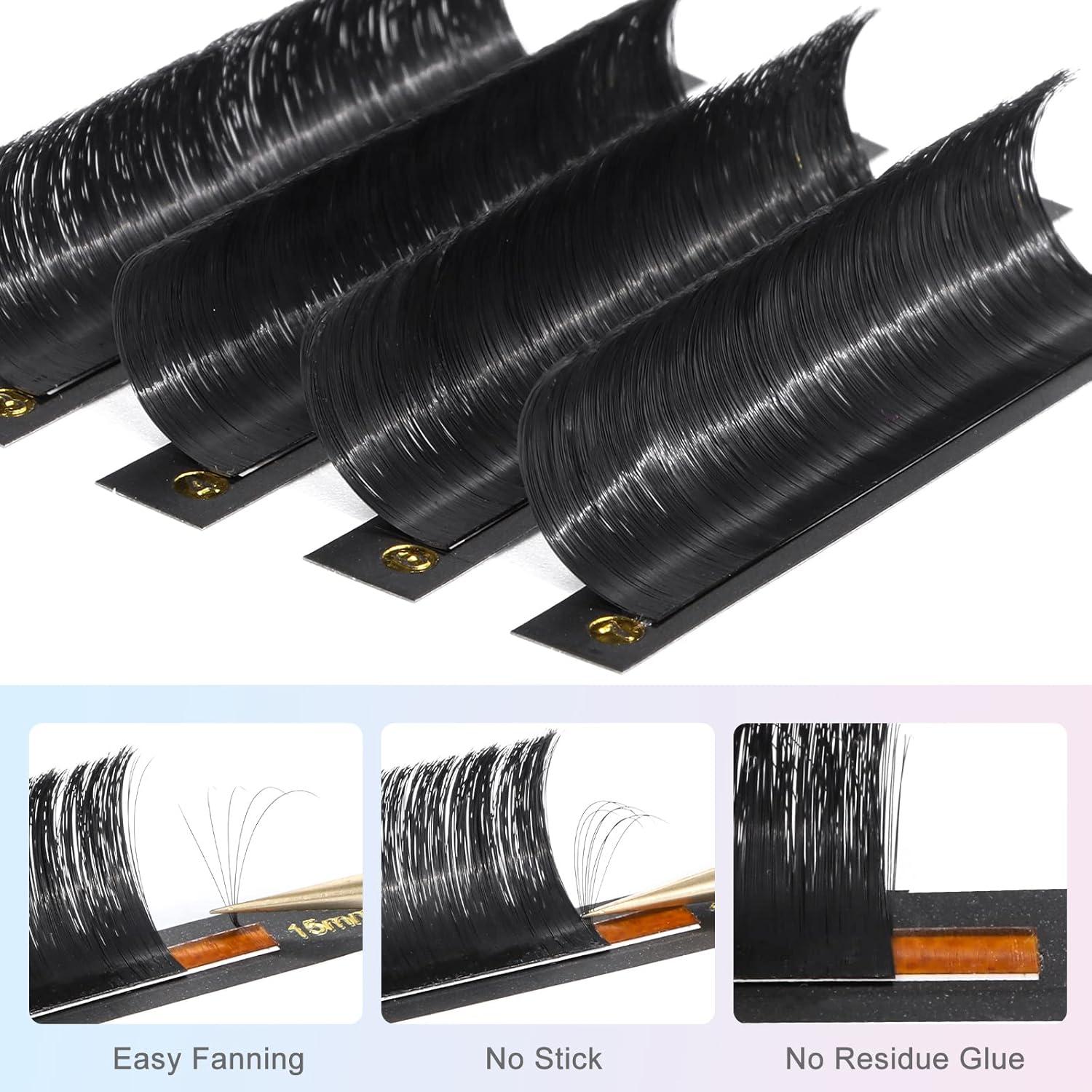 Extensiones de Pestañas de Volumen DF Easy Fan 0.07 D 15-20mm