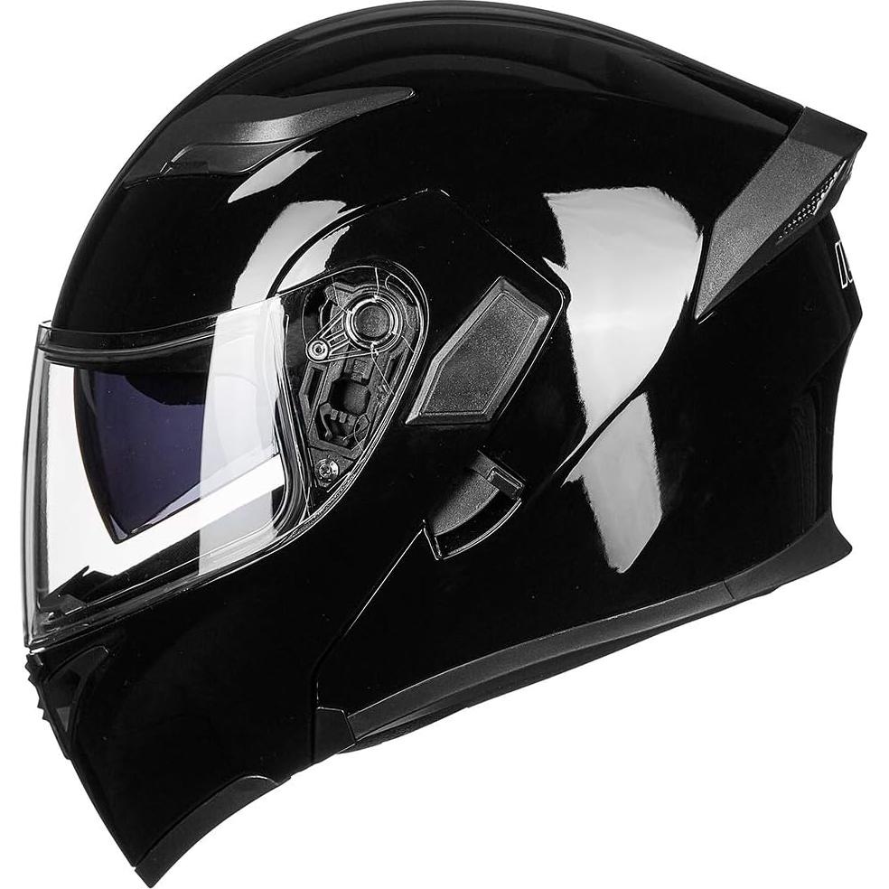 ILM Motorcycle Dual Visor Flip up Modular Full Face Helmet DOT 6 Colors Model 902