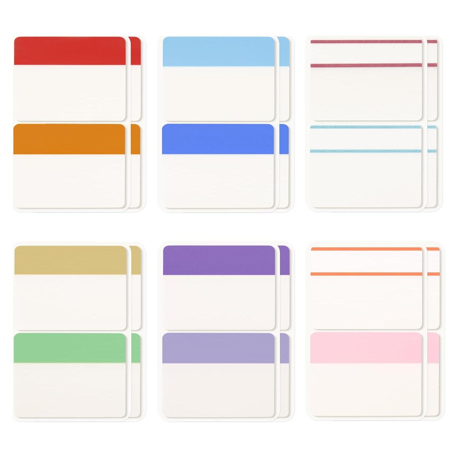 Pestañas Adhesivas KICNIC 960 Piezas 5.08 cm Multicolor