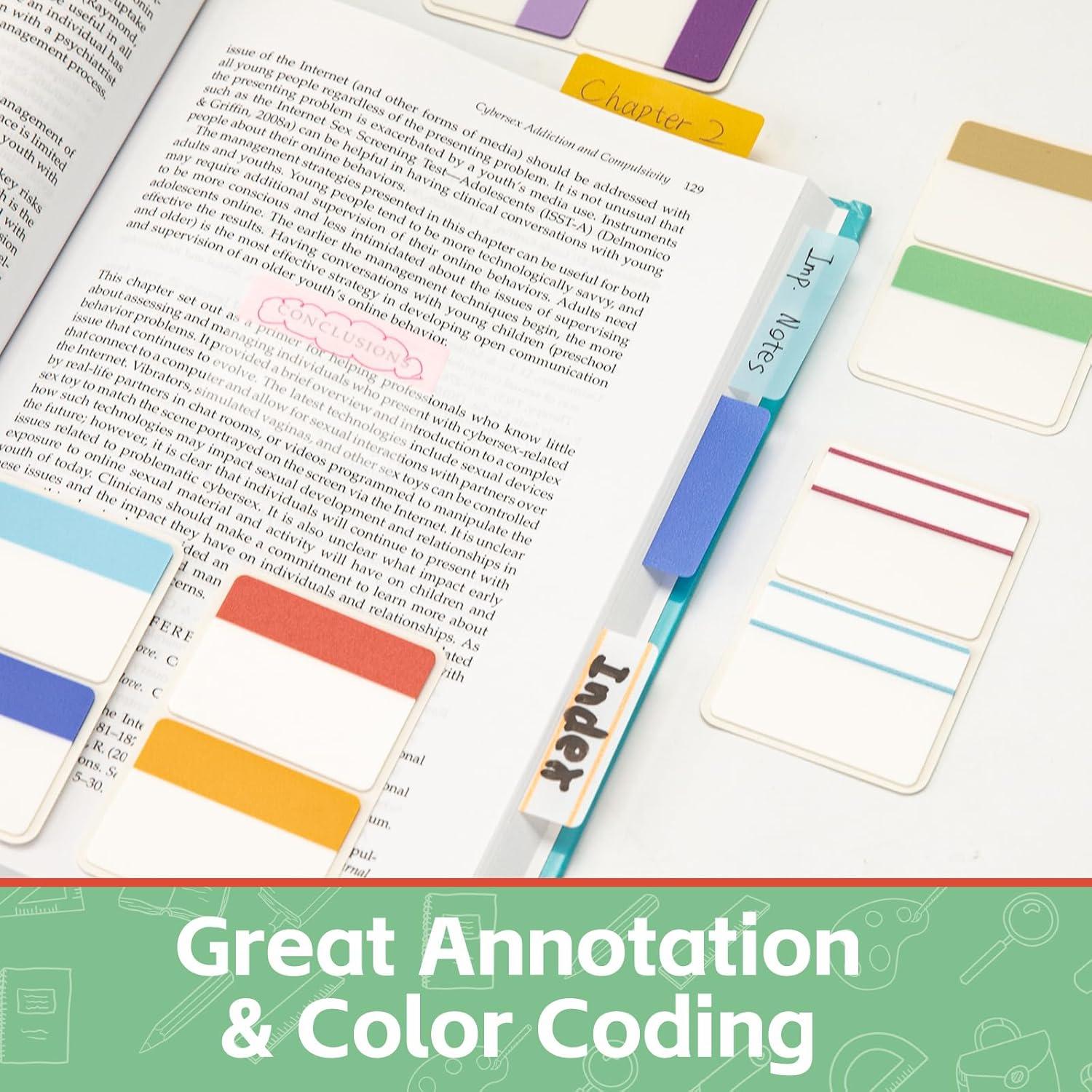 Pestañas Adhesivas KICNIC 960 Piezas 5.08 cm Multicolor