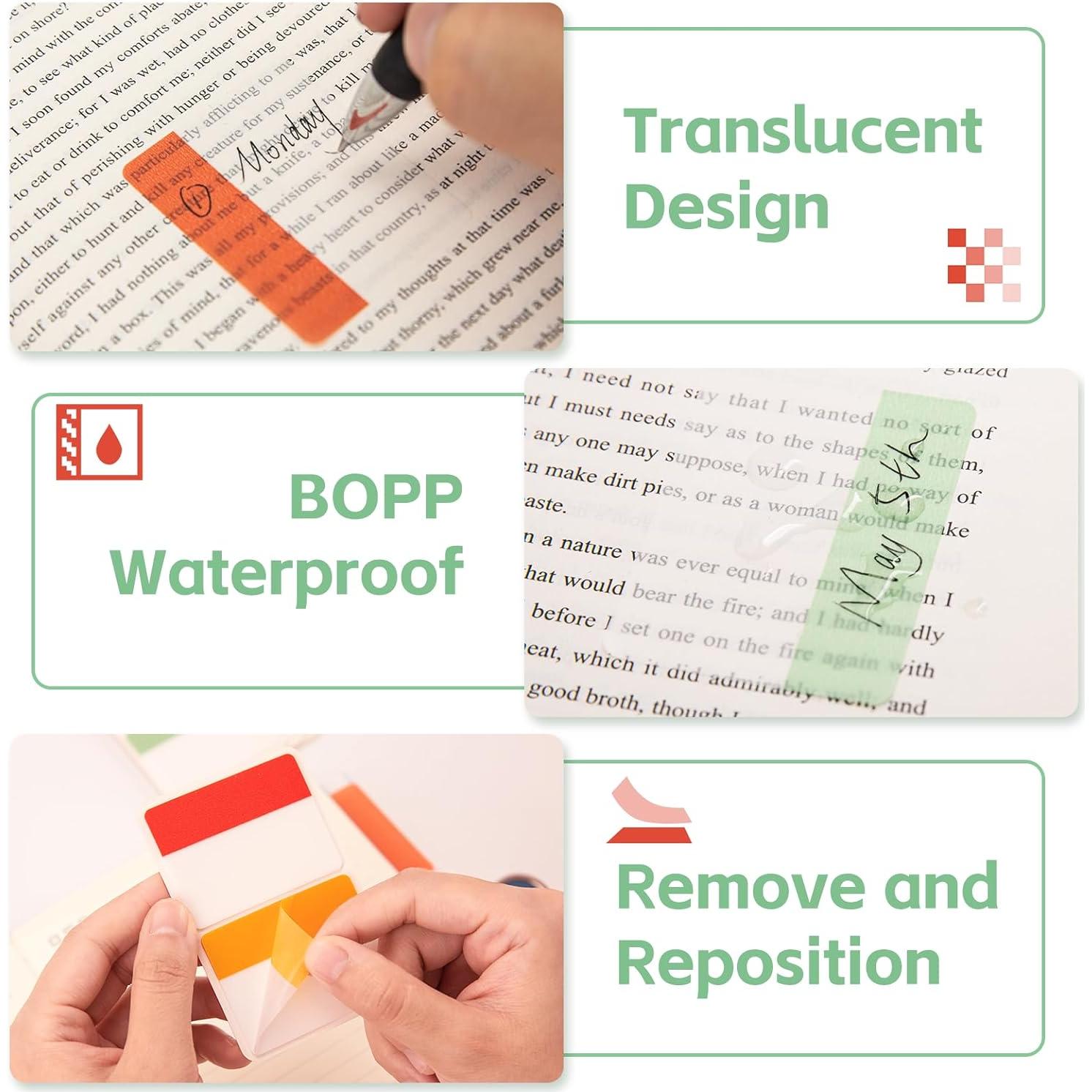 Pestañas Adhesivas KICNIC 960 Piezas 5.08 cm Multicolor