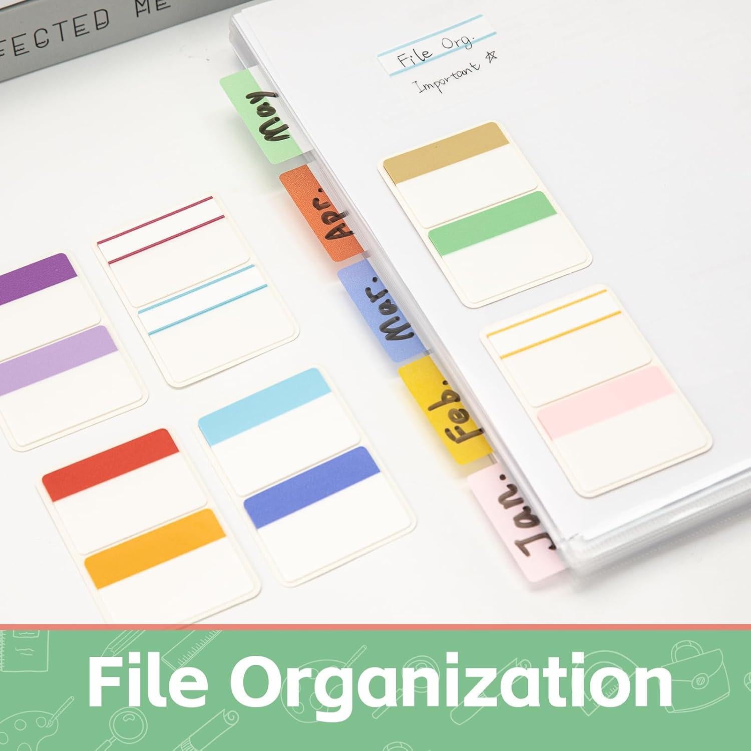 Pestañas Adhesivas KICNIC 960 Piezas 5.08 cm Multicolor