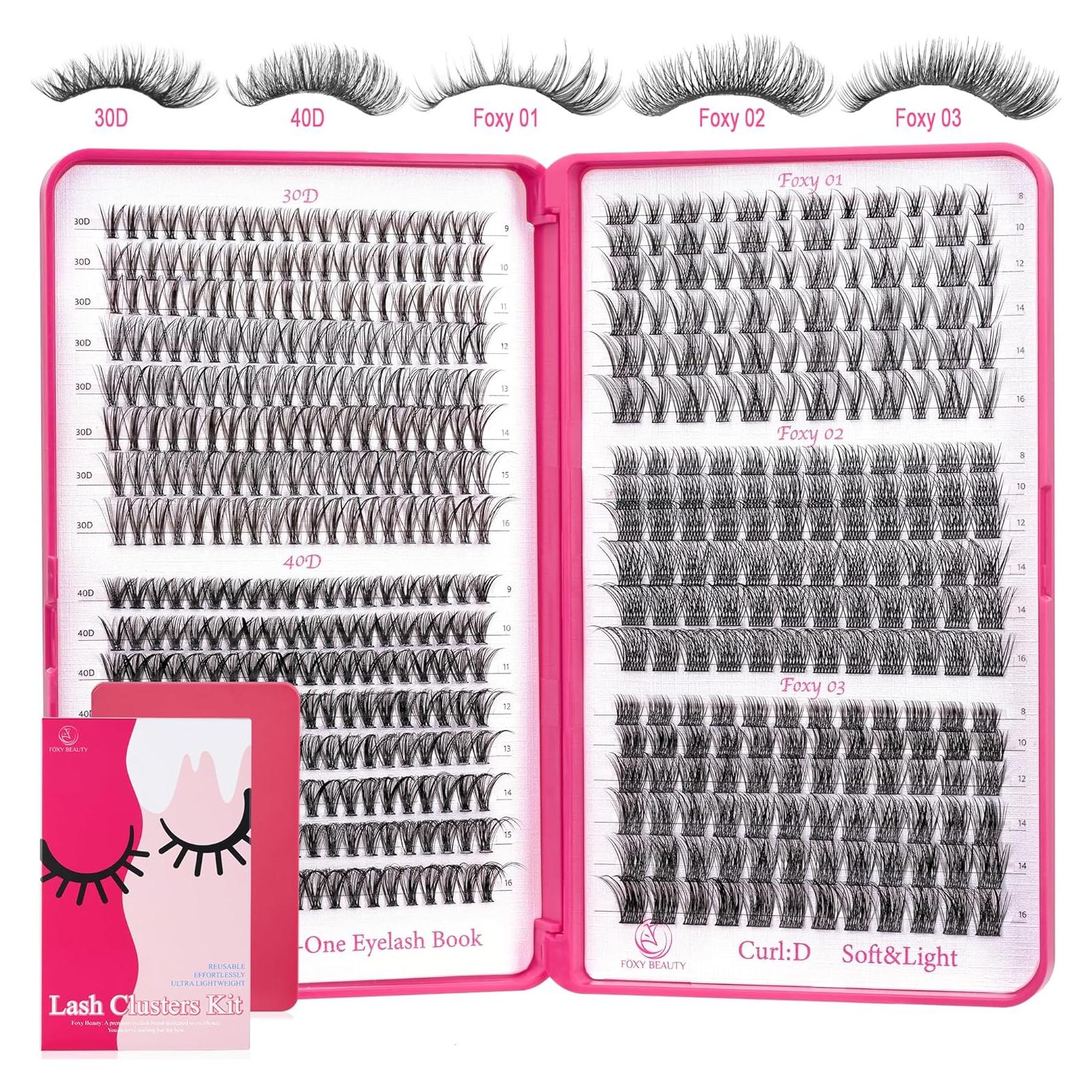 Grupos de Pestañas Wispy CCODDY 30D 40D 8-16MM para DIY