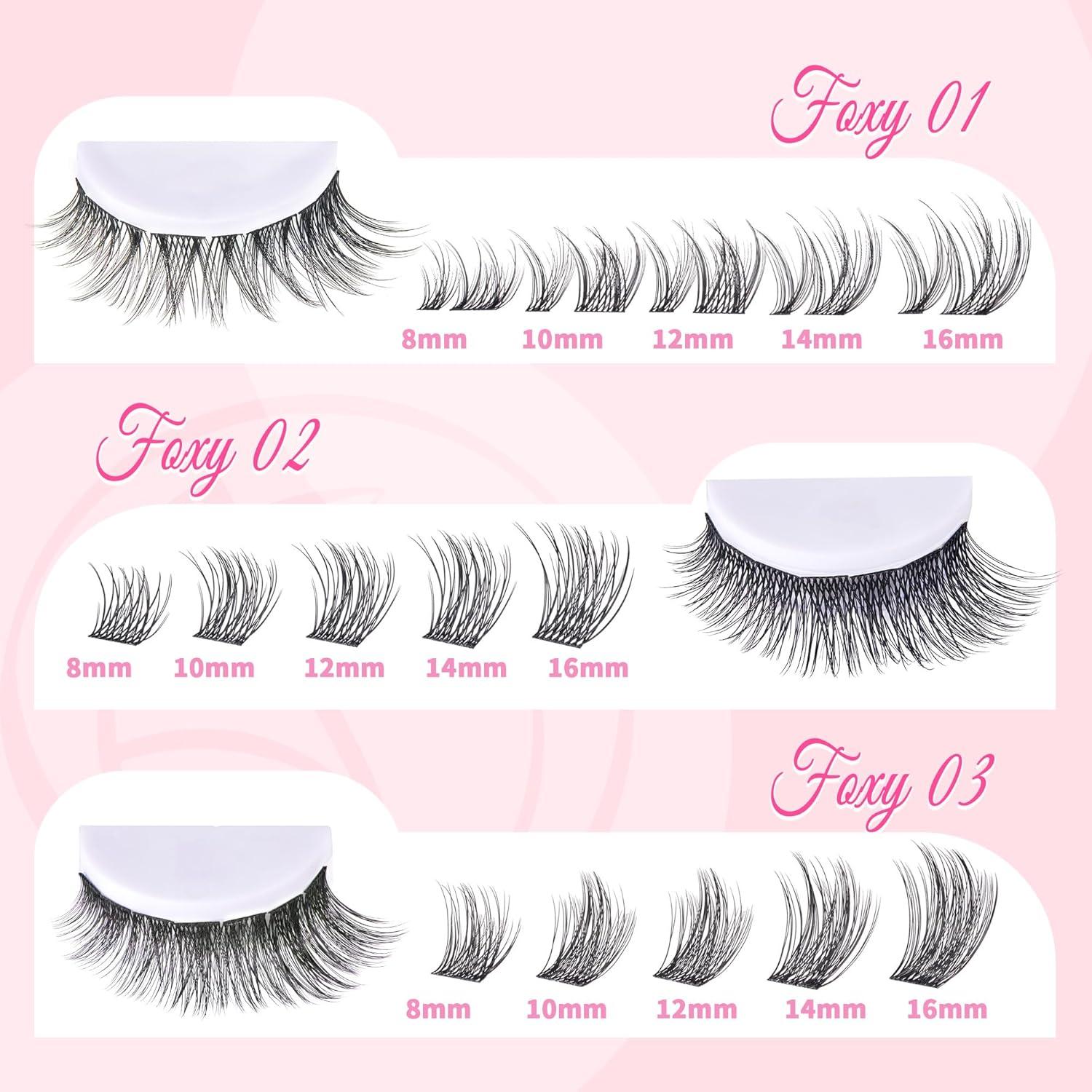 Grupos de Pestañas Wispy CCODDY 30D 40D 8-16MM para DIY