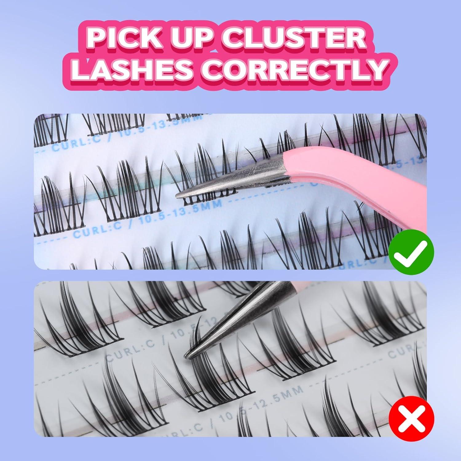 Kit de Pestañas Naturales MLEN DIARY 105 Pcs 10.5-13.5mm