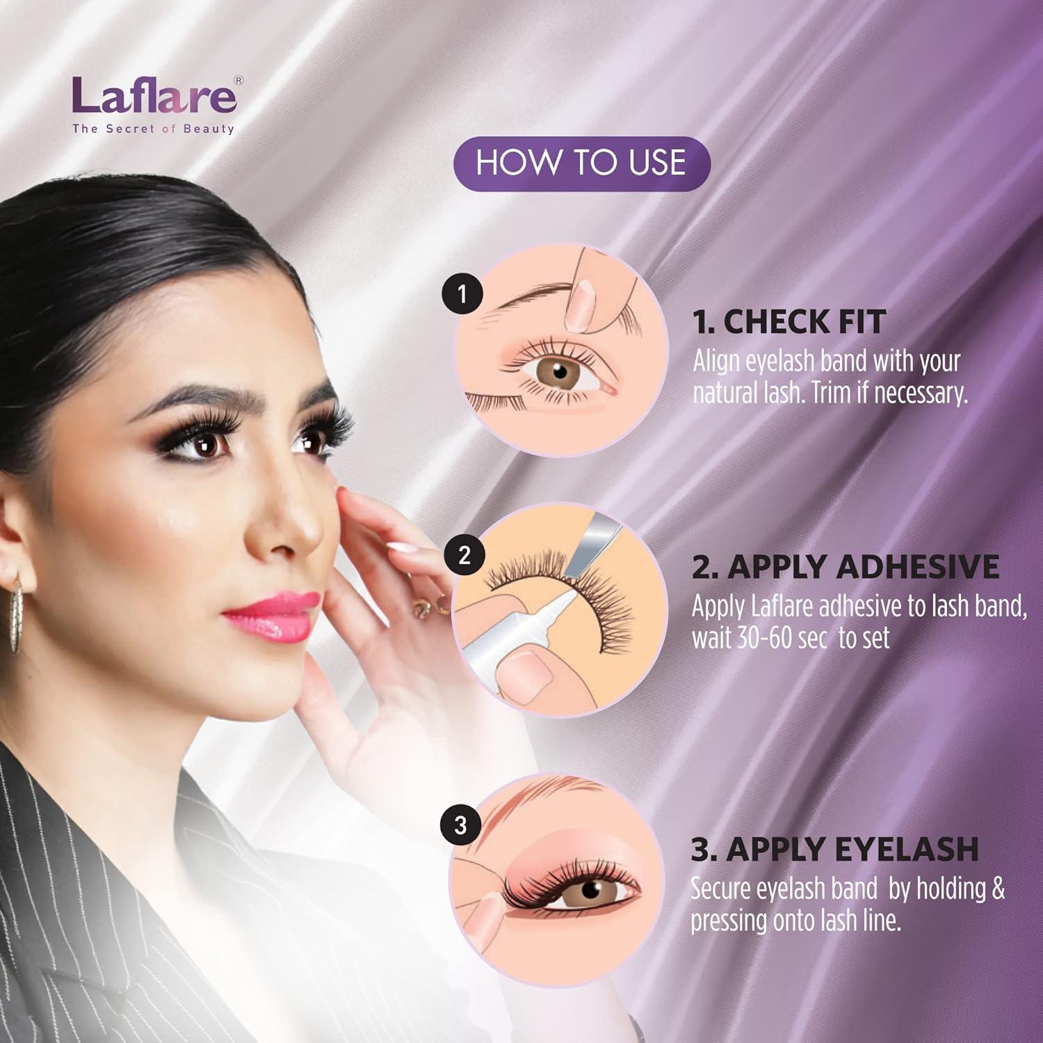 Pestañas Falsas Laflare 3D Silk Mink Ojos de Gato SM14