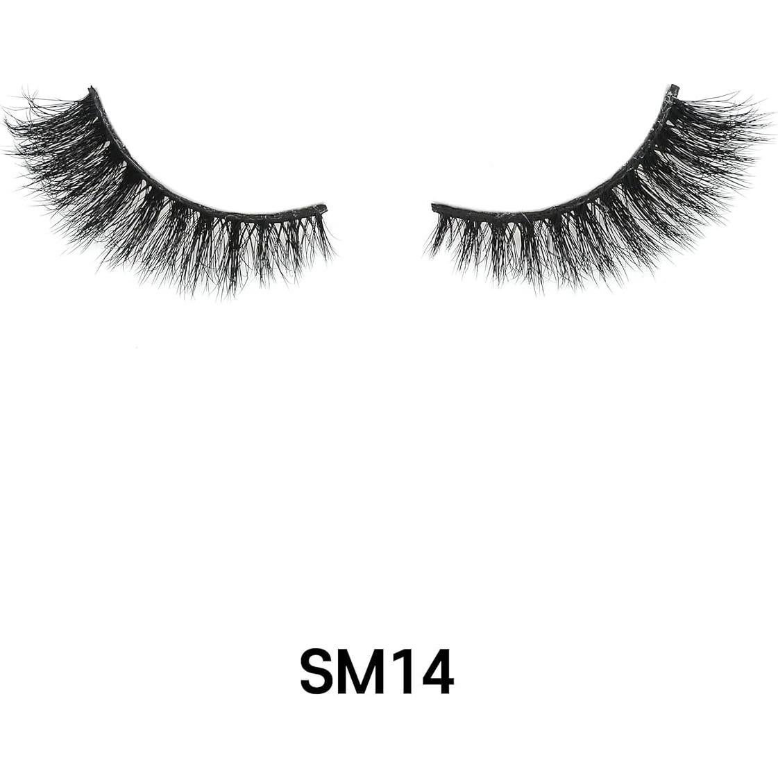 Pestañas Falsas Laflare 3D Silk Mink Ojos de Gato SM14