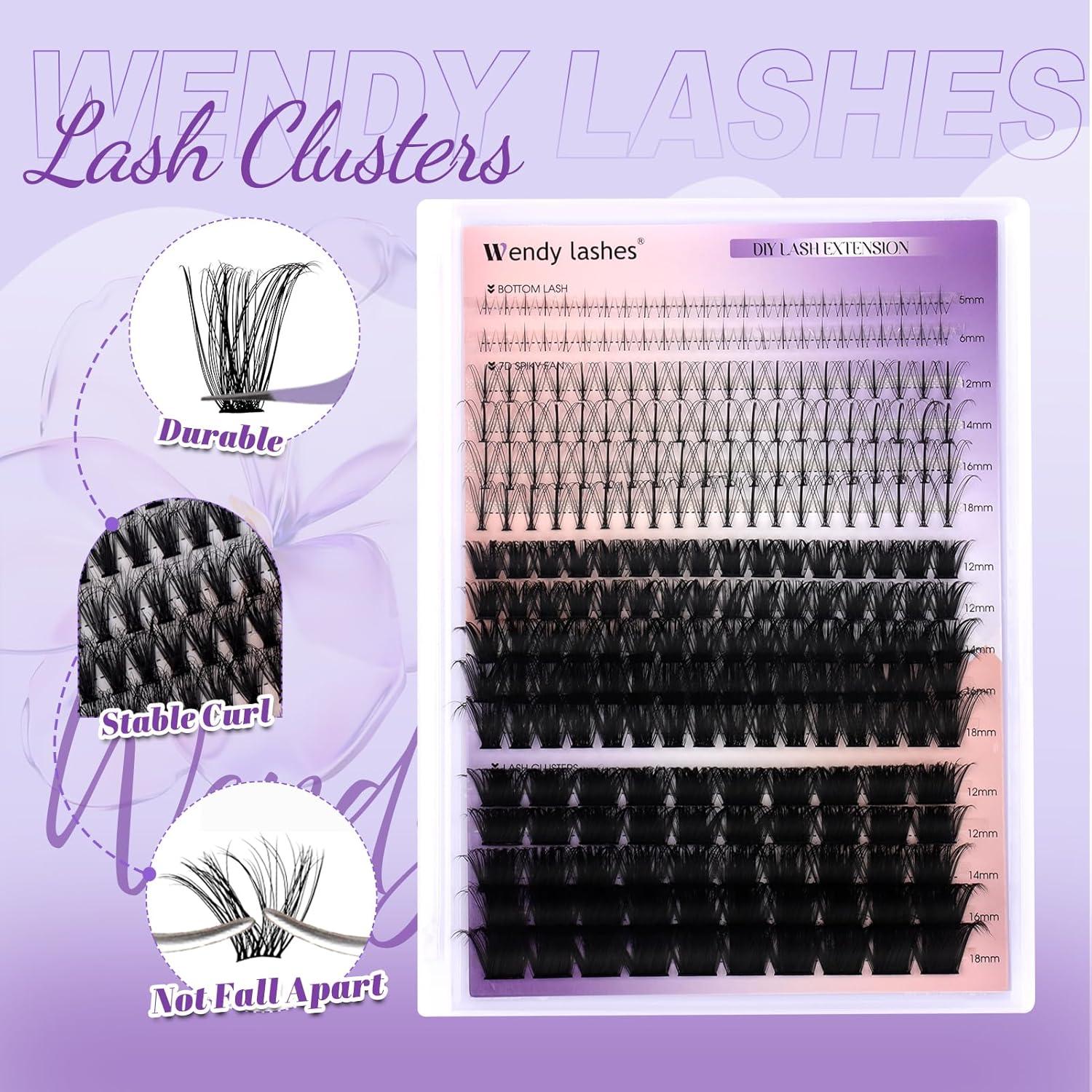 Grupos de Pestañas Inferiores y Superiores 356PCS Wendy Lashes