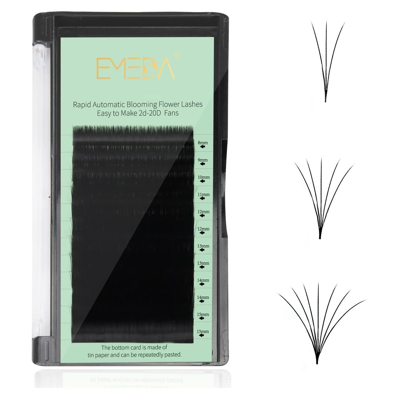 Extensiones de Pestañas EMEDA 0.03mm D Curl 8-15mm Mixto