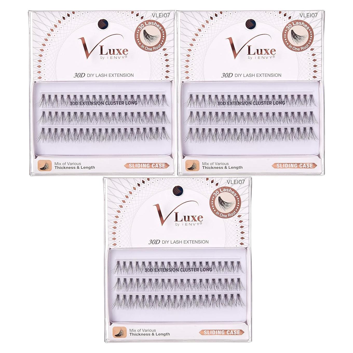 Extensión de Pestañas iENVY 30D Larga - 3 Pack