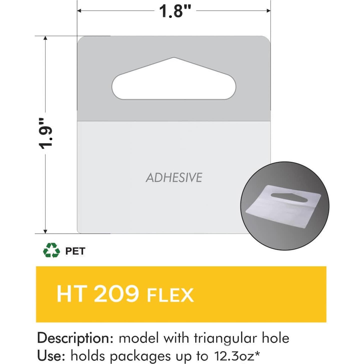Tabs Adhesivos Triangulares NEO BRASIL 1000 Unidades 4.7x4.6 cm