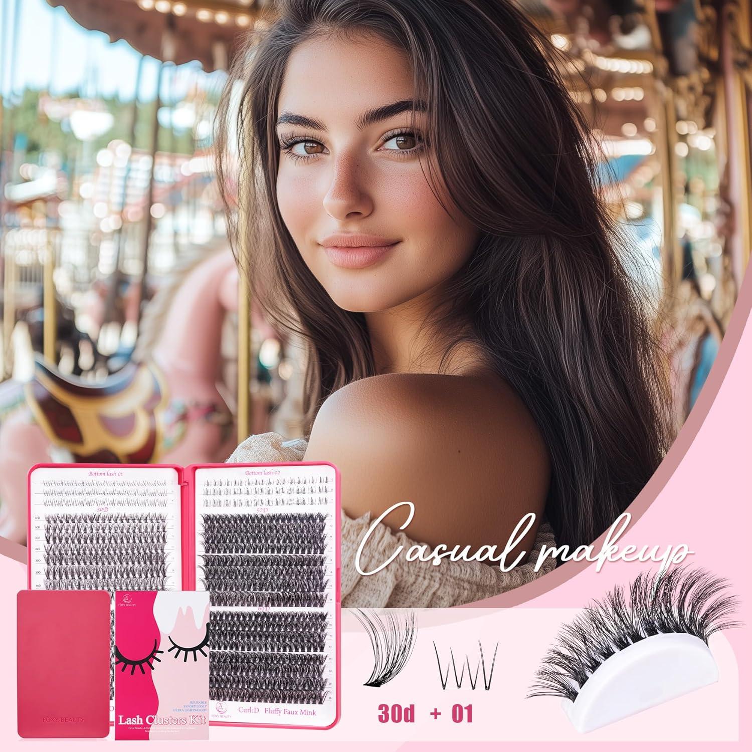 Kit de Extensión de Pestañas CCODDY Fluffy 30D-60D 712 Pcs