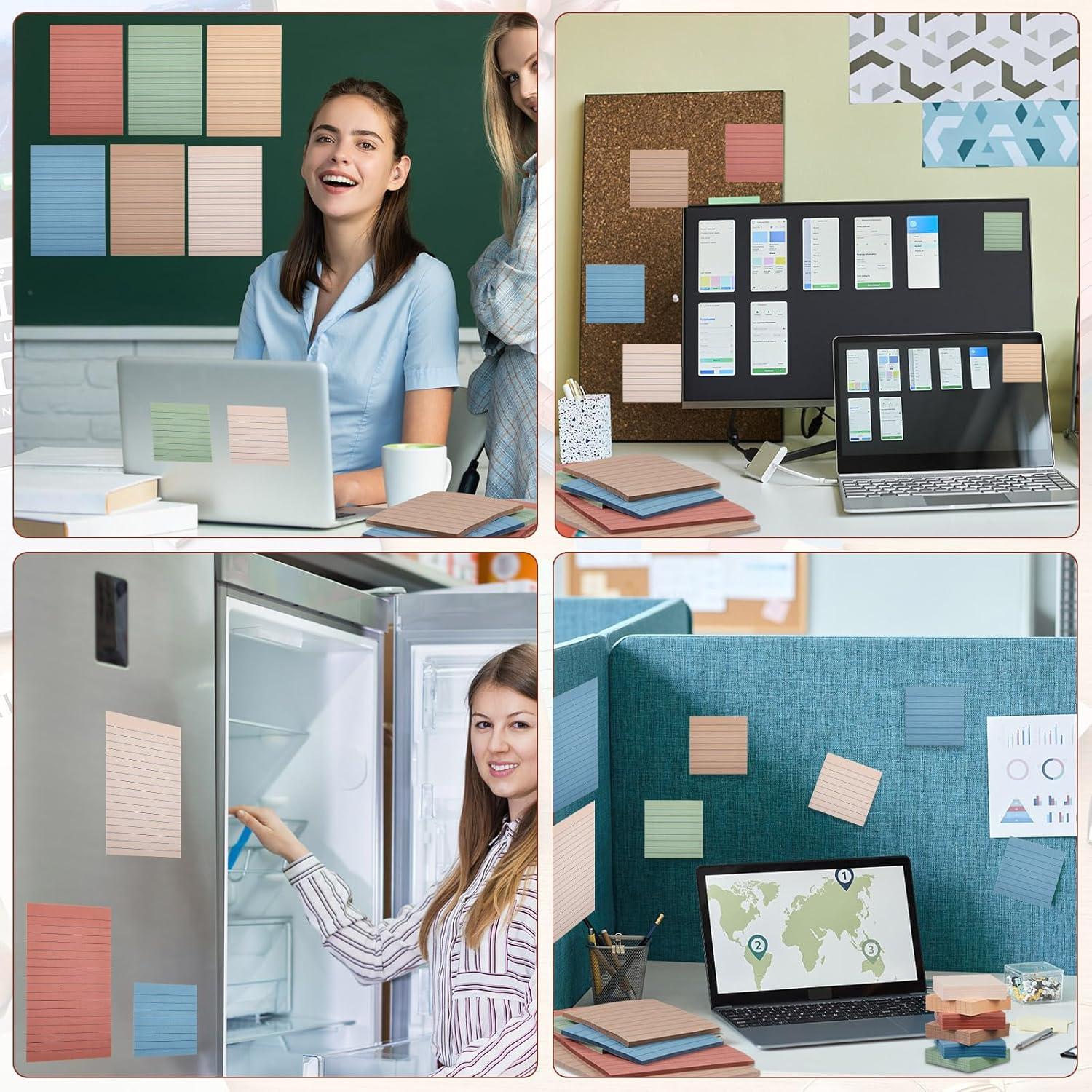 Paquete de 60 Notas Adhesivas Weekgrat 1800 Hojas Multicolor