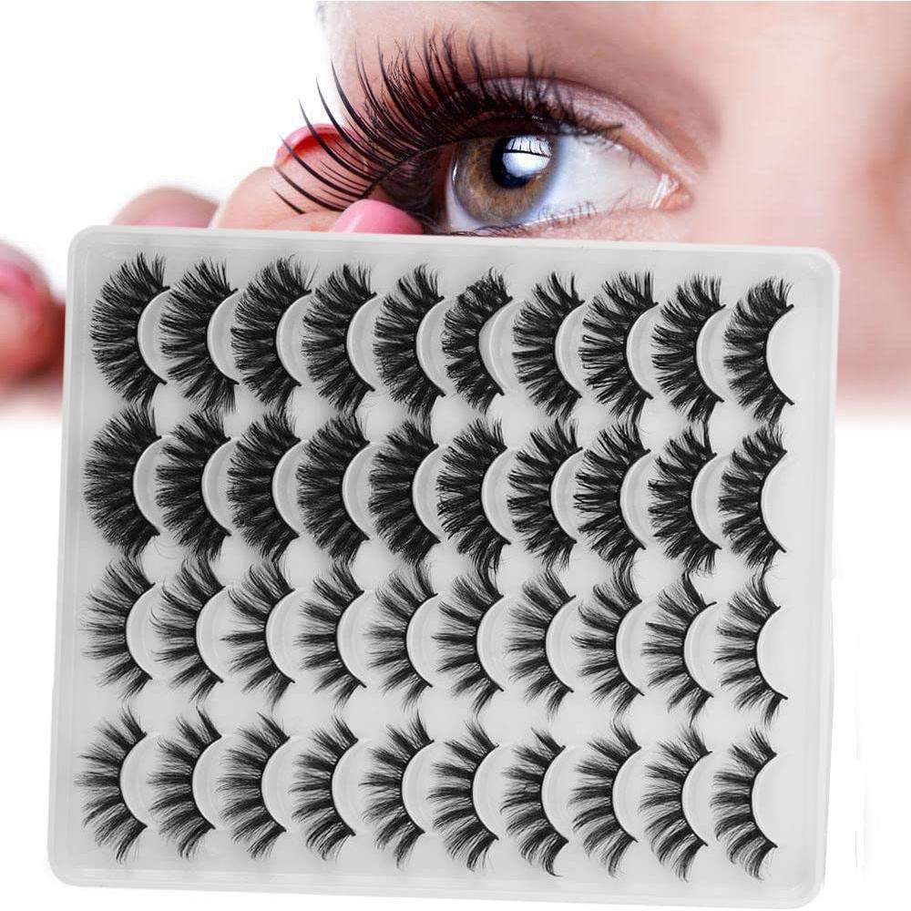 Pestañas Postizas 3D Andy's Orchids - 20 Pares Naturales