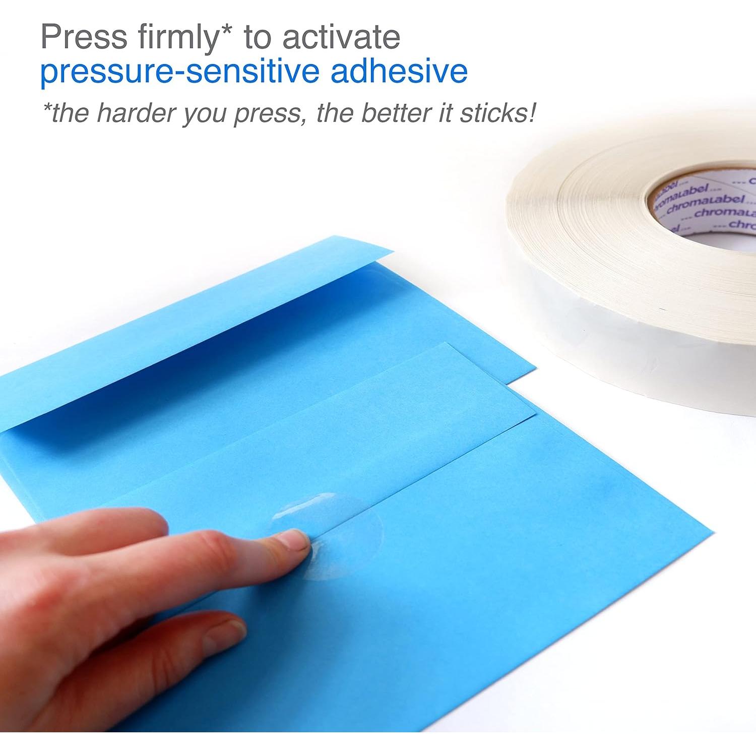 Etiquetas Redondas Transparentes ChromaLabel 1.5" 5000 Unidades