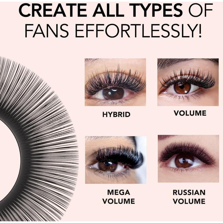 Extensiones de Pestañas de Volumen Kiara Sky 12mm CC - Cachemira Premium