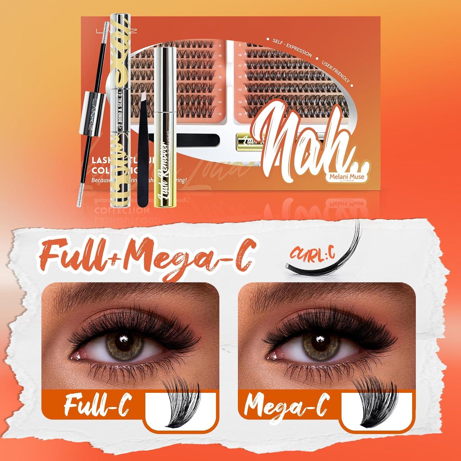 Kit de Extensión de Pestañas LANKIZ MuseV+ C, 280 pcs, 40D+50D