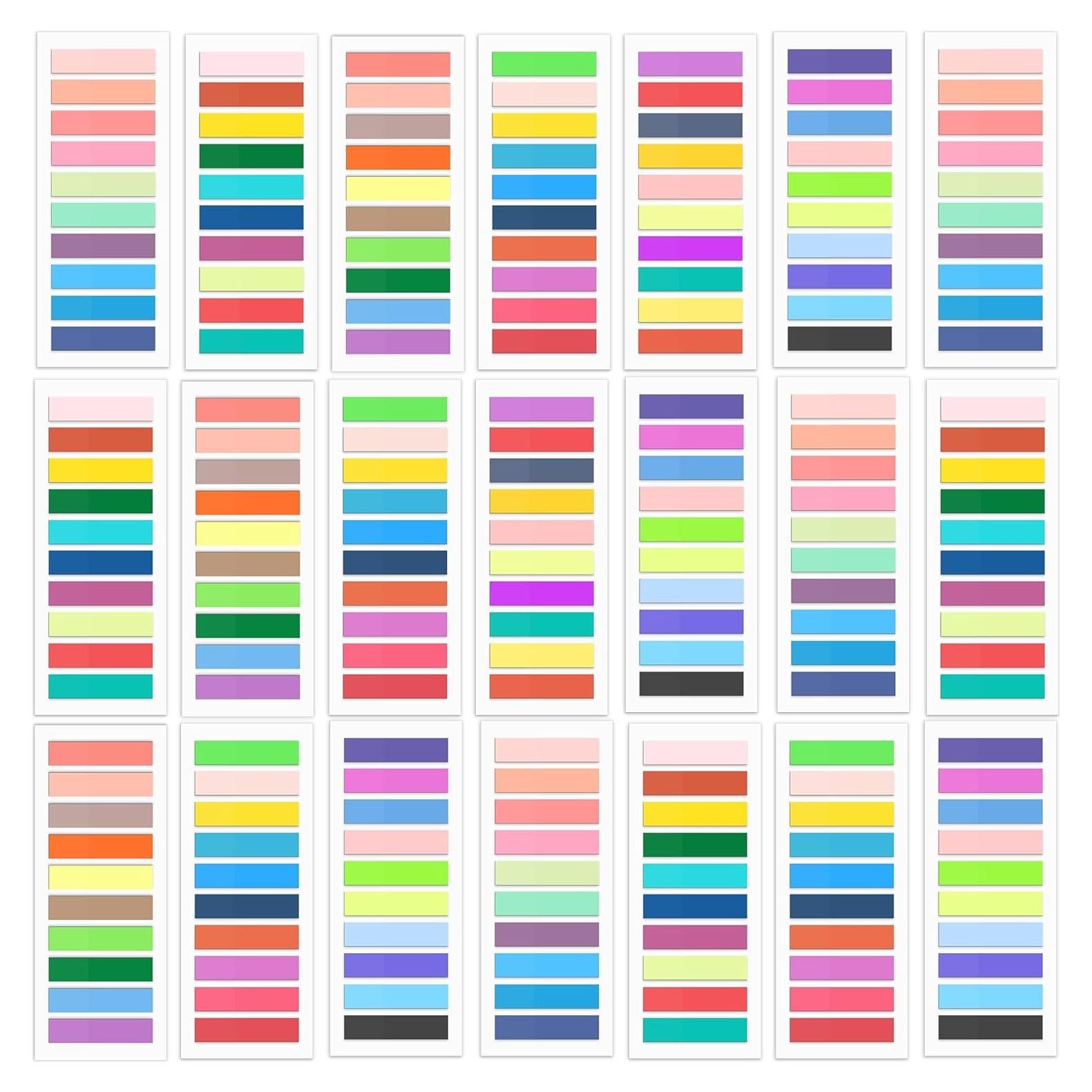 Pestañas Adhesivas SIQUK 4200 Piezas 1.1x4.5 cm Morandi