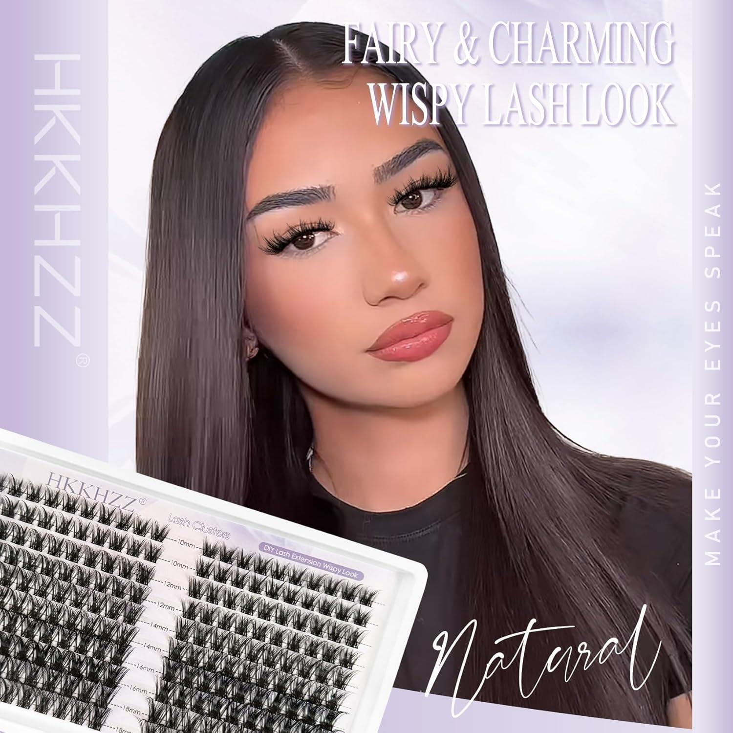 Racimos de Pestañas Autoadhesivas HKKHZZ 10-16mm Kit DIY