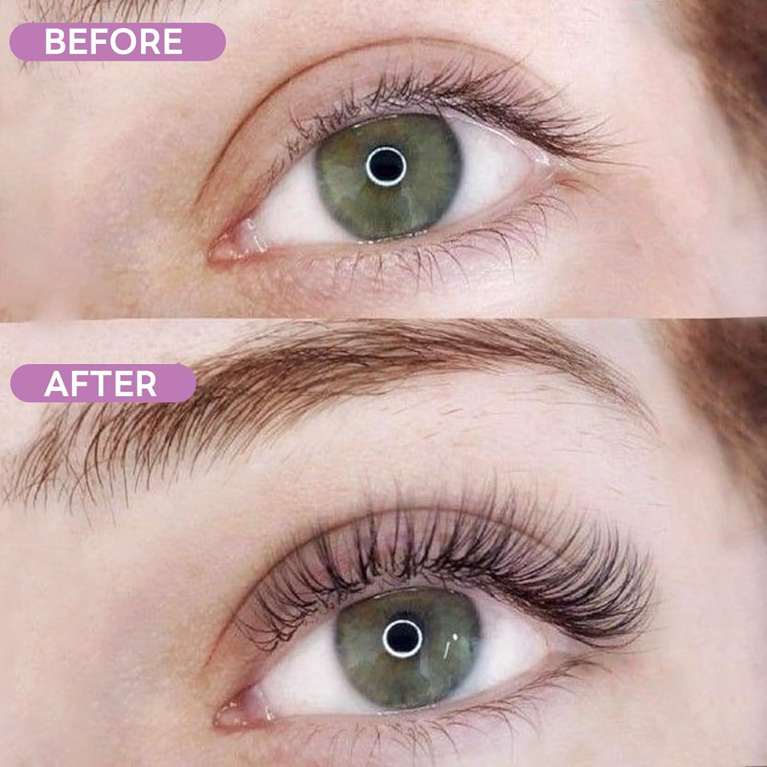 Kit de Extensión de Pestañas 320 Pcs BYETOCE 9-16MM Natural