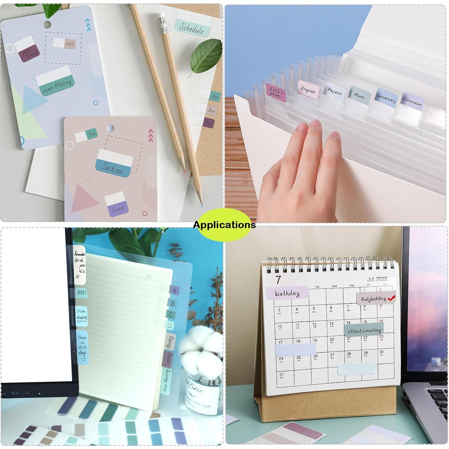 240 Pestañas Adhesivas Imeepa, Marcadores de Página Reposicionables