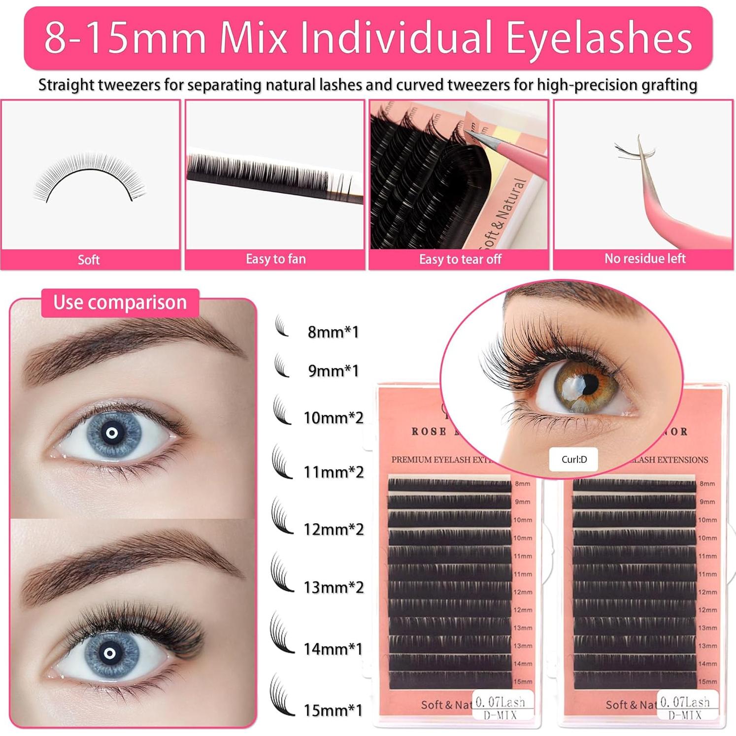 Kit de Extensión de Pestañas Rose Manor para Principiantes