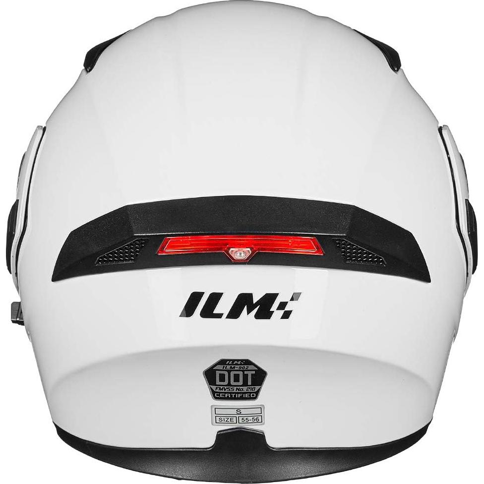 ILM Motorcycle Dual Visor Flip up Modular Full Face Helmet DOT 6 Colors Model 902