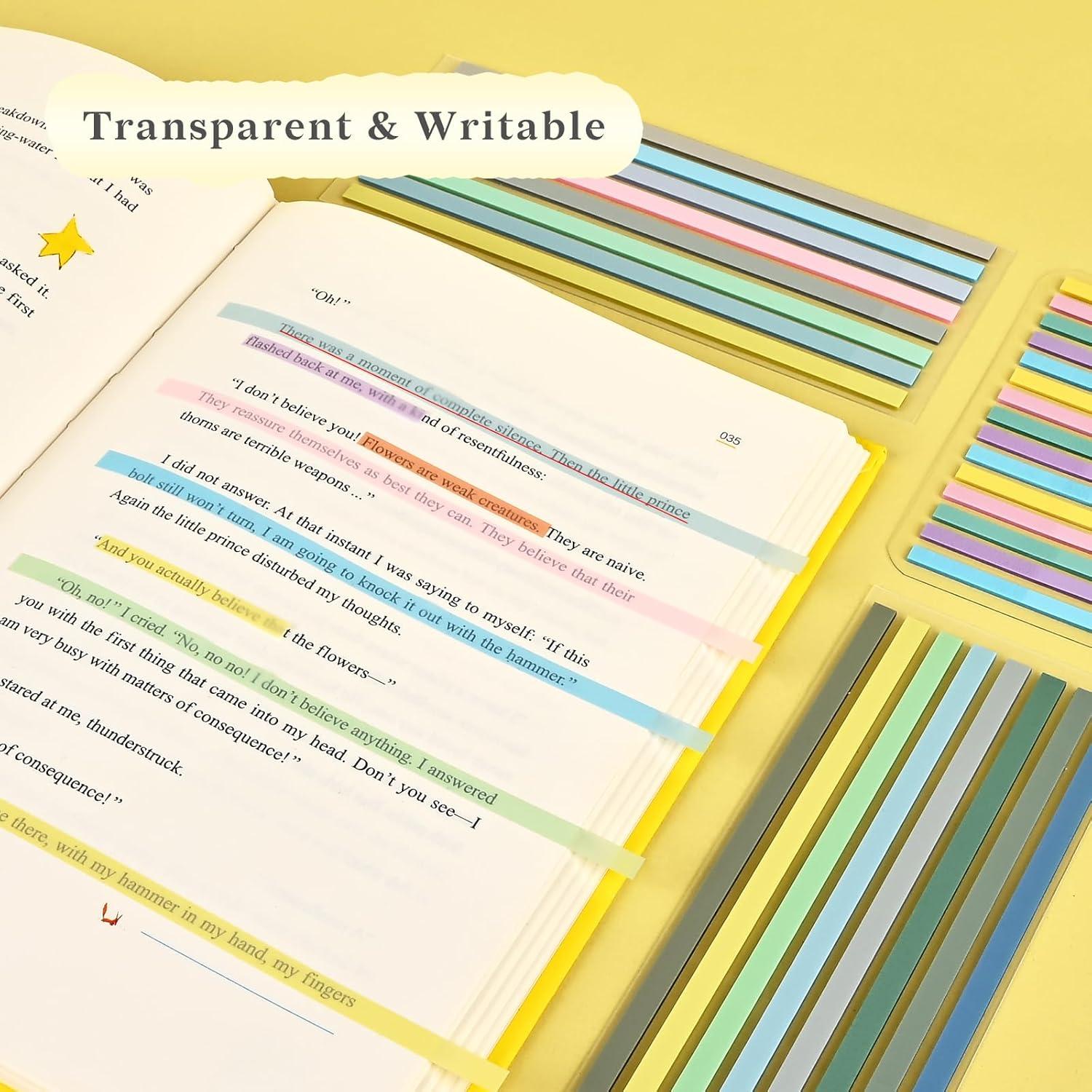 Cinta Resaltadora Transparente Removible Temiary 1840 Hojas