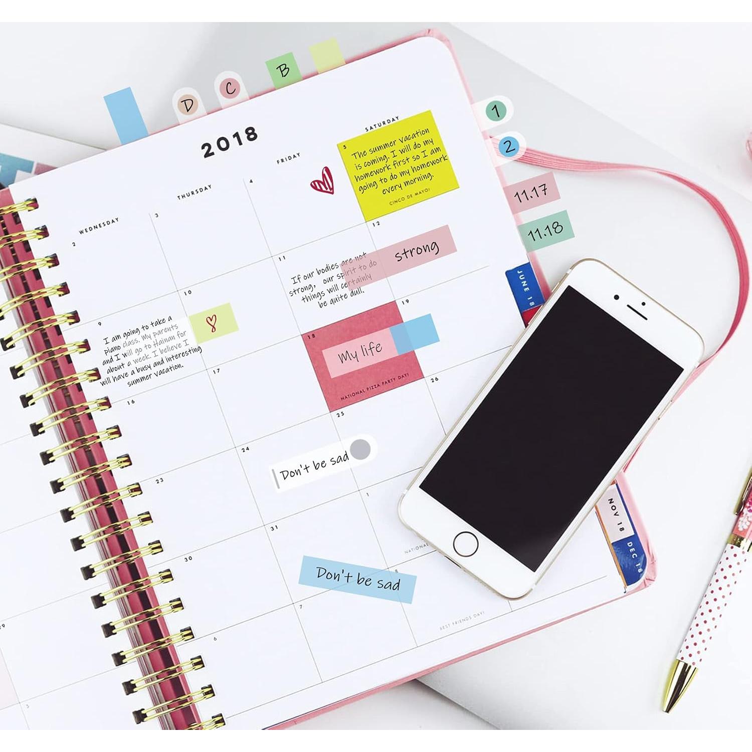 Set de 1200 Pestañas Adhesivas Agoer - 10 Colores Macaron