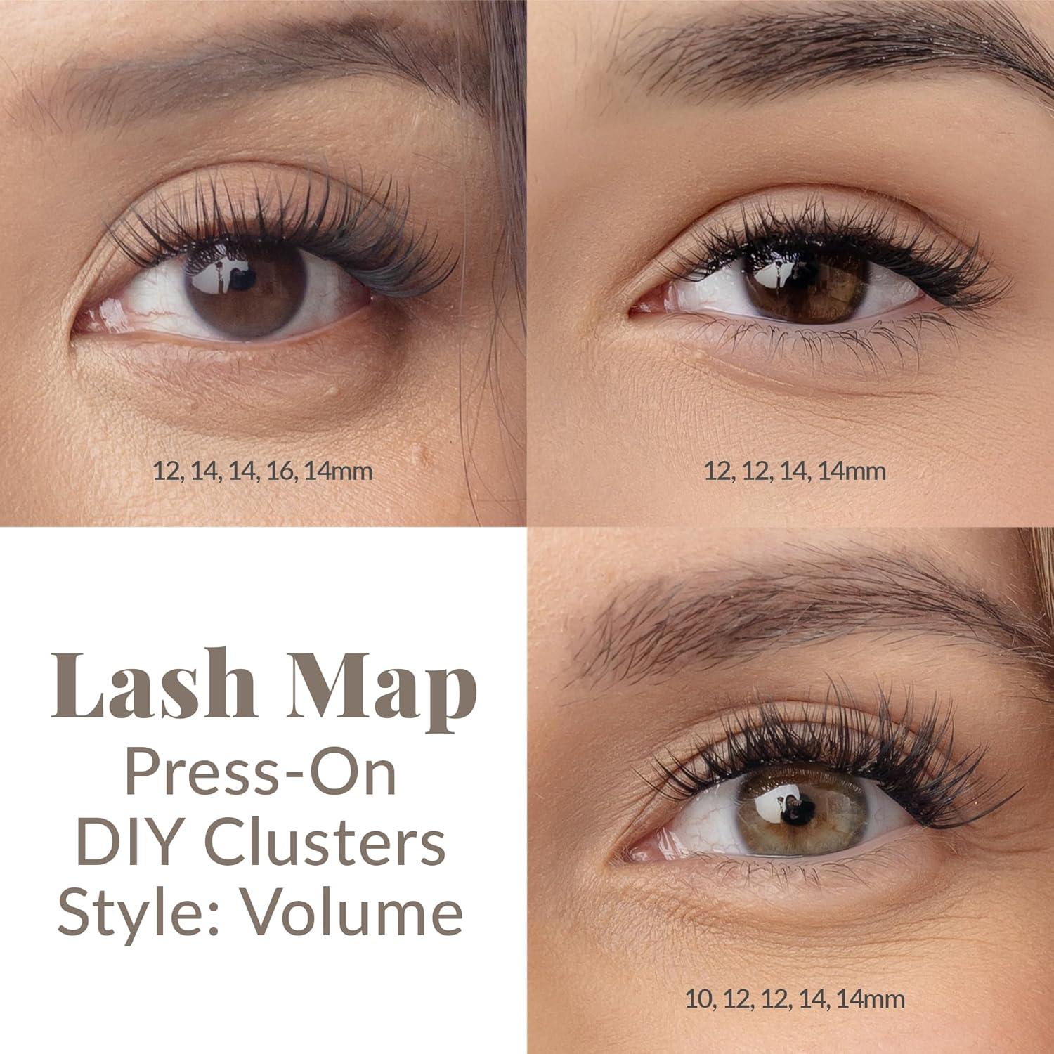 Pestañas Postizas Autoadhesivas Glam Lash - 60pcs Volumen