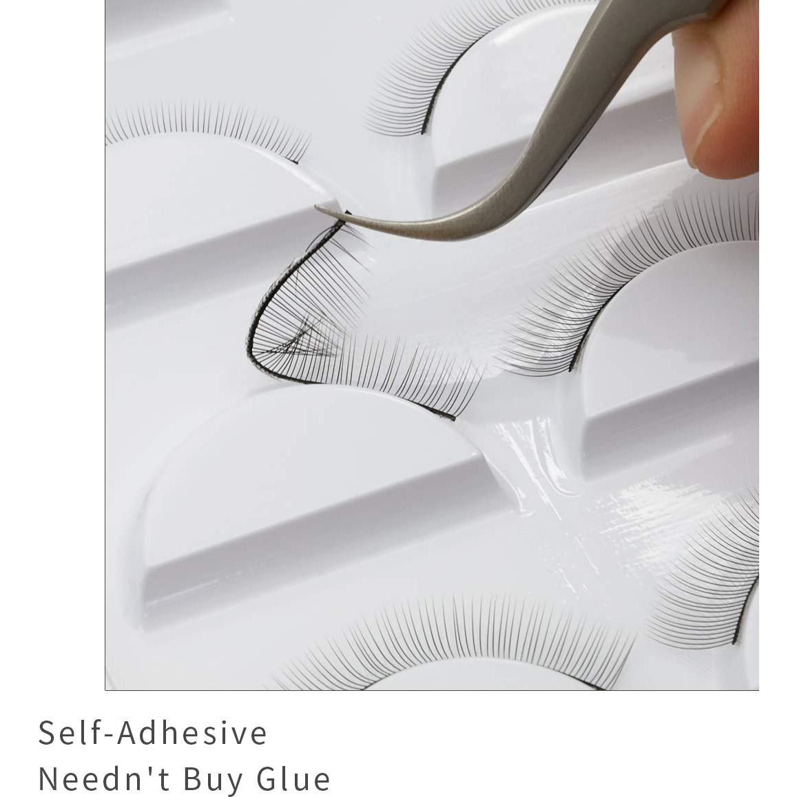 30 Pares de Pestañas de Entrenamiento EMEDA 8mm Imitación Natural