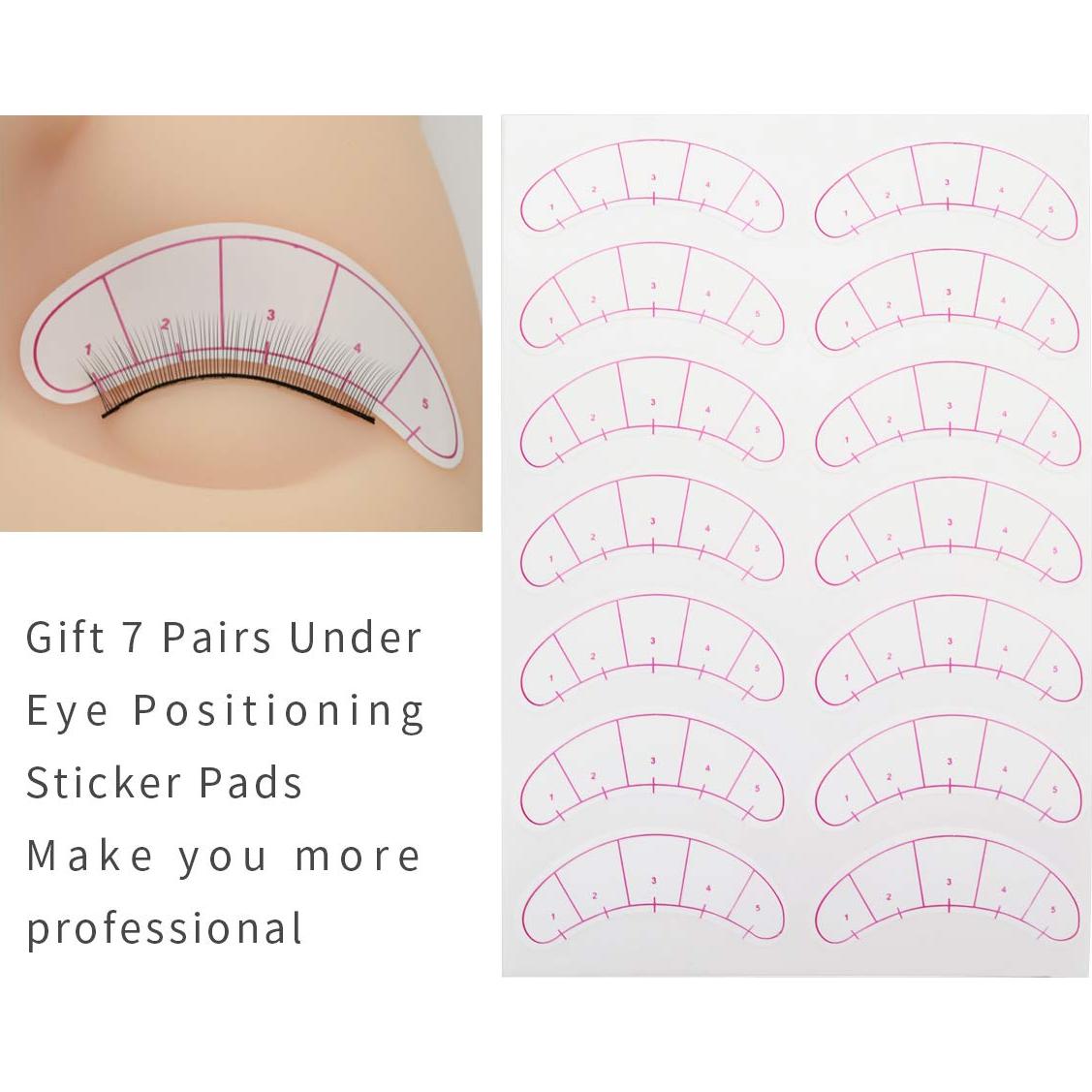 30 Pares de Pestañas de Entrenamiento EMEDA 8mm Imitación Natural