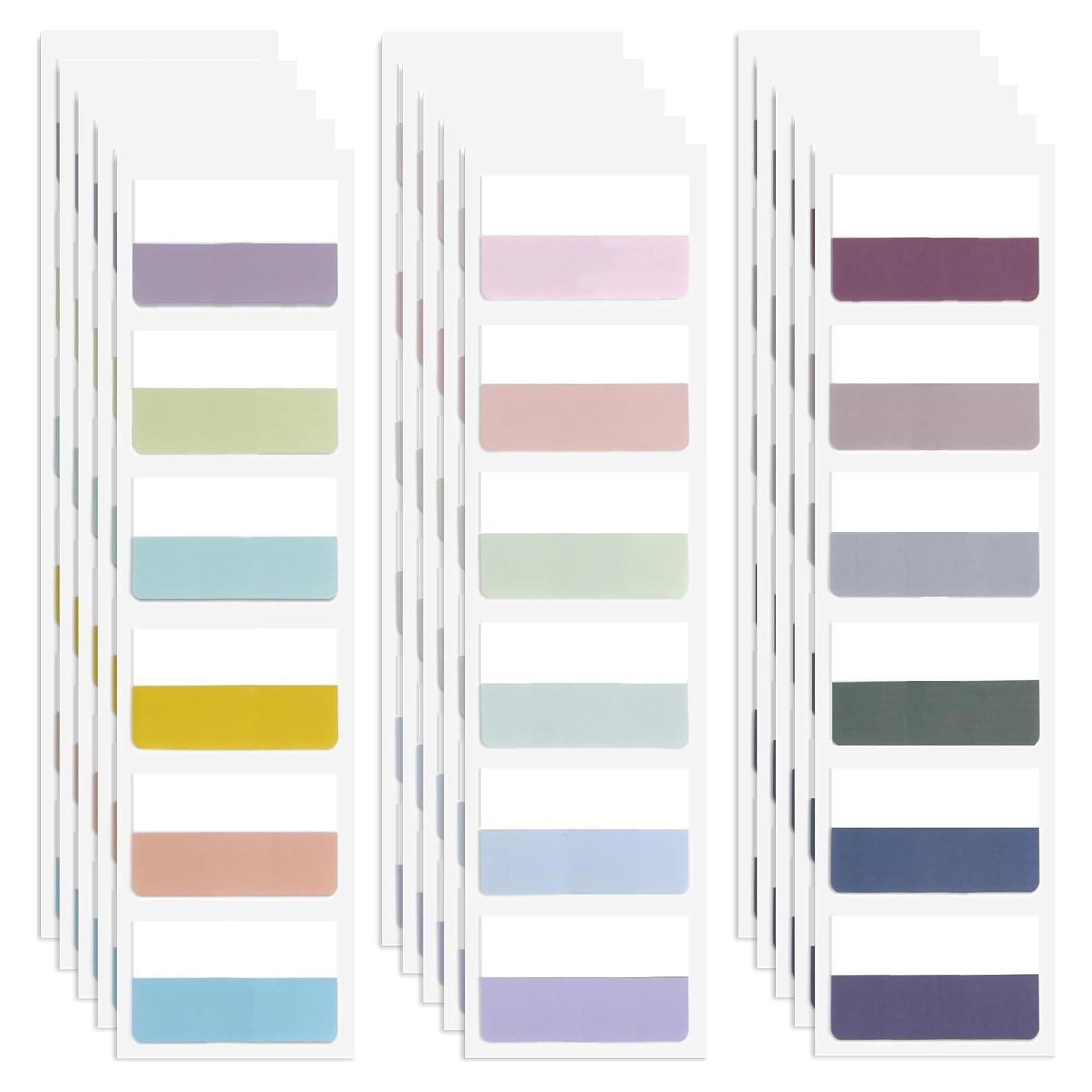 Pestañas Adhesivas Potanro 360pcs 4.6cm Coloridas Reposicionables