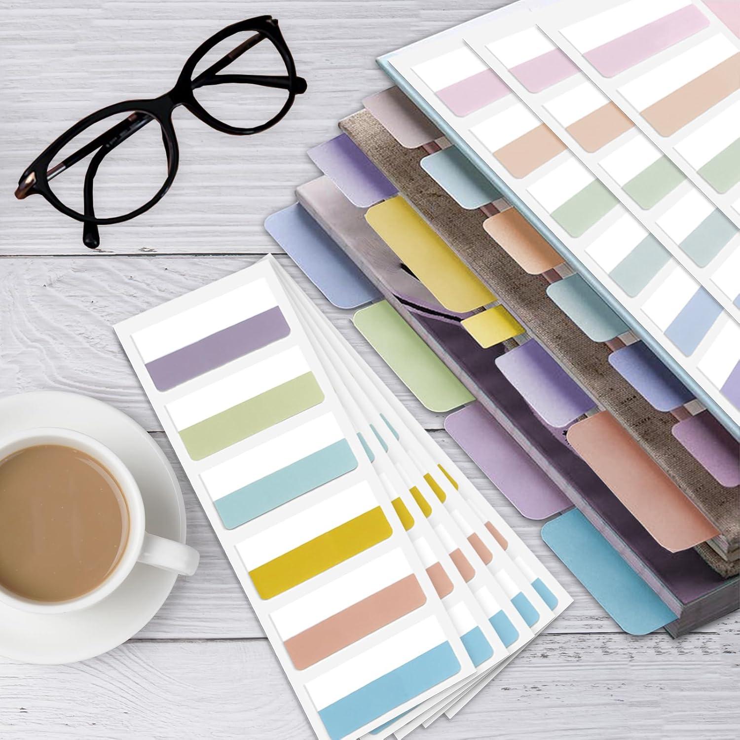 Pestañas Adhesivas Potanro 360pcs 4.6cm Coloridas Reposicionables