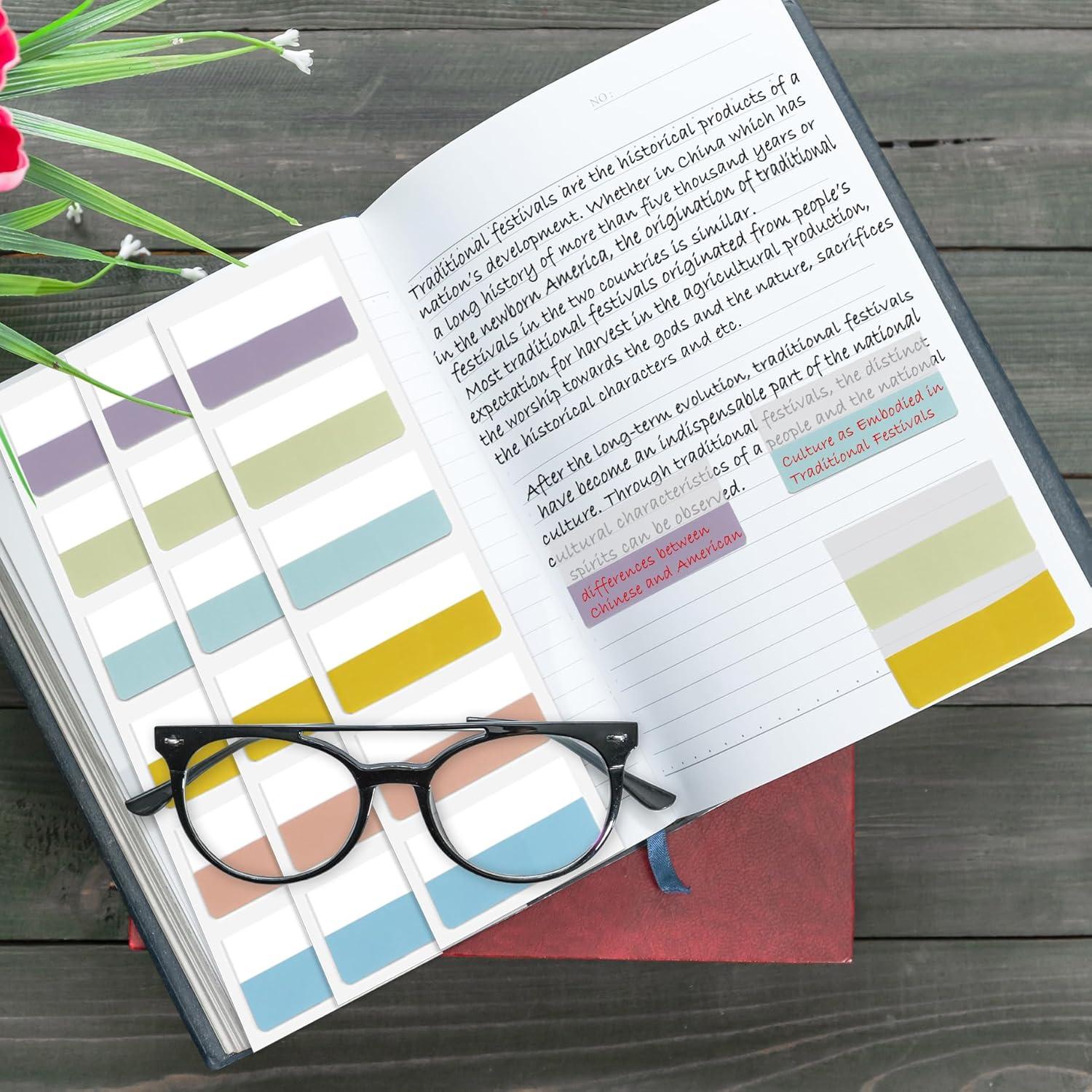 Pestañas Adhesivas Potanro 360pcs 4.6cm Coloridas Reposicionables