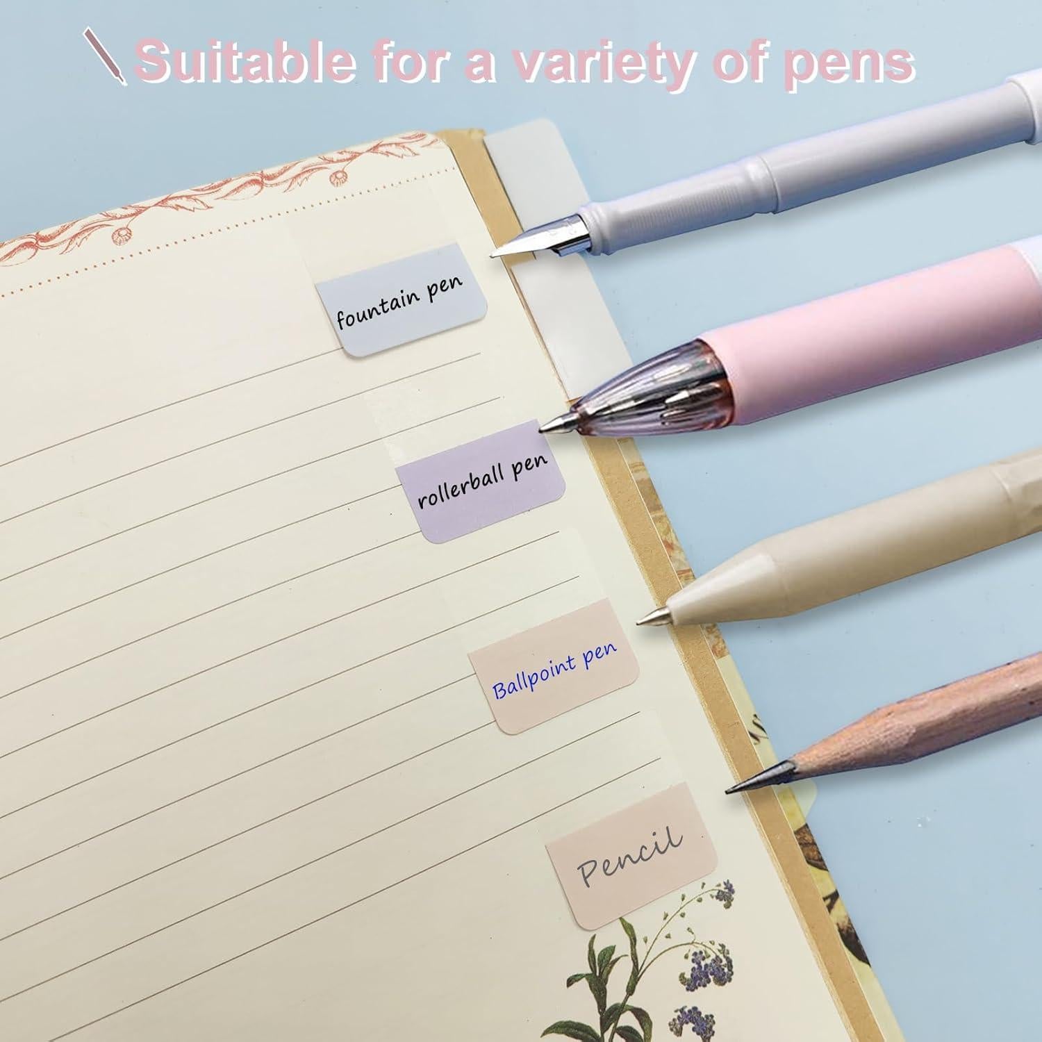 Pestañas Adhesivas Potanro 360pcs 4.6cm Coloridas Reposicionables